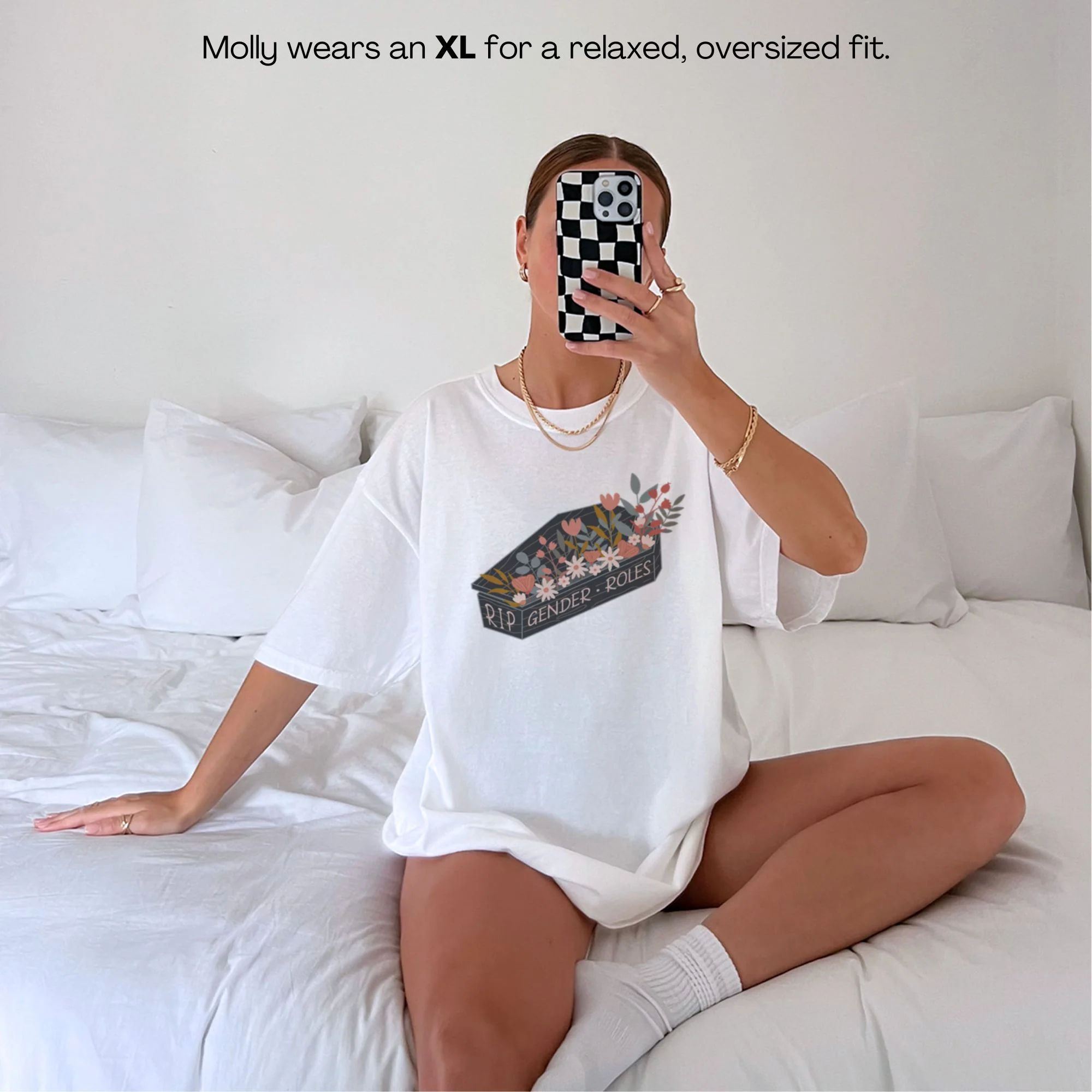 RIP Gender Roles Feminist Classic T-Shirt - Image 2
