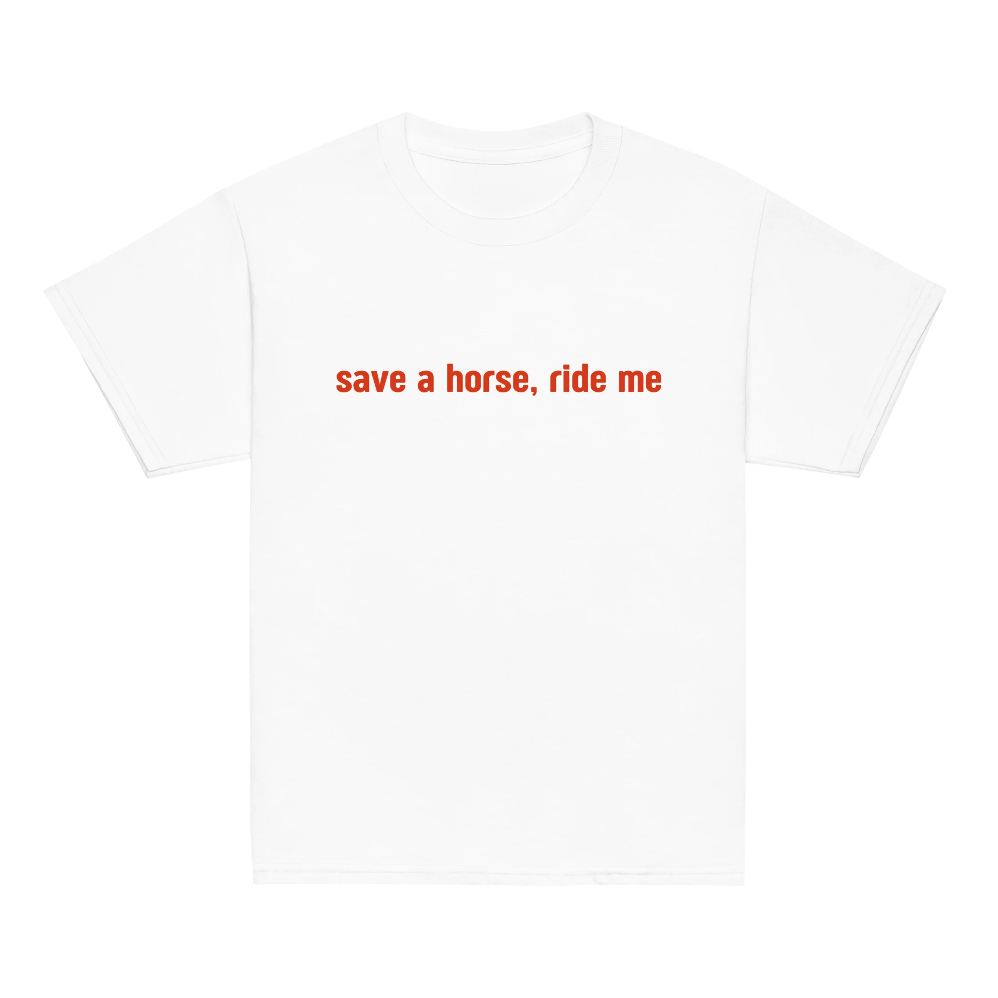 Save a Horse, Ride Me Baby Tee - Image 3