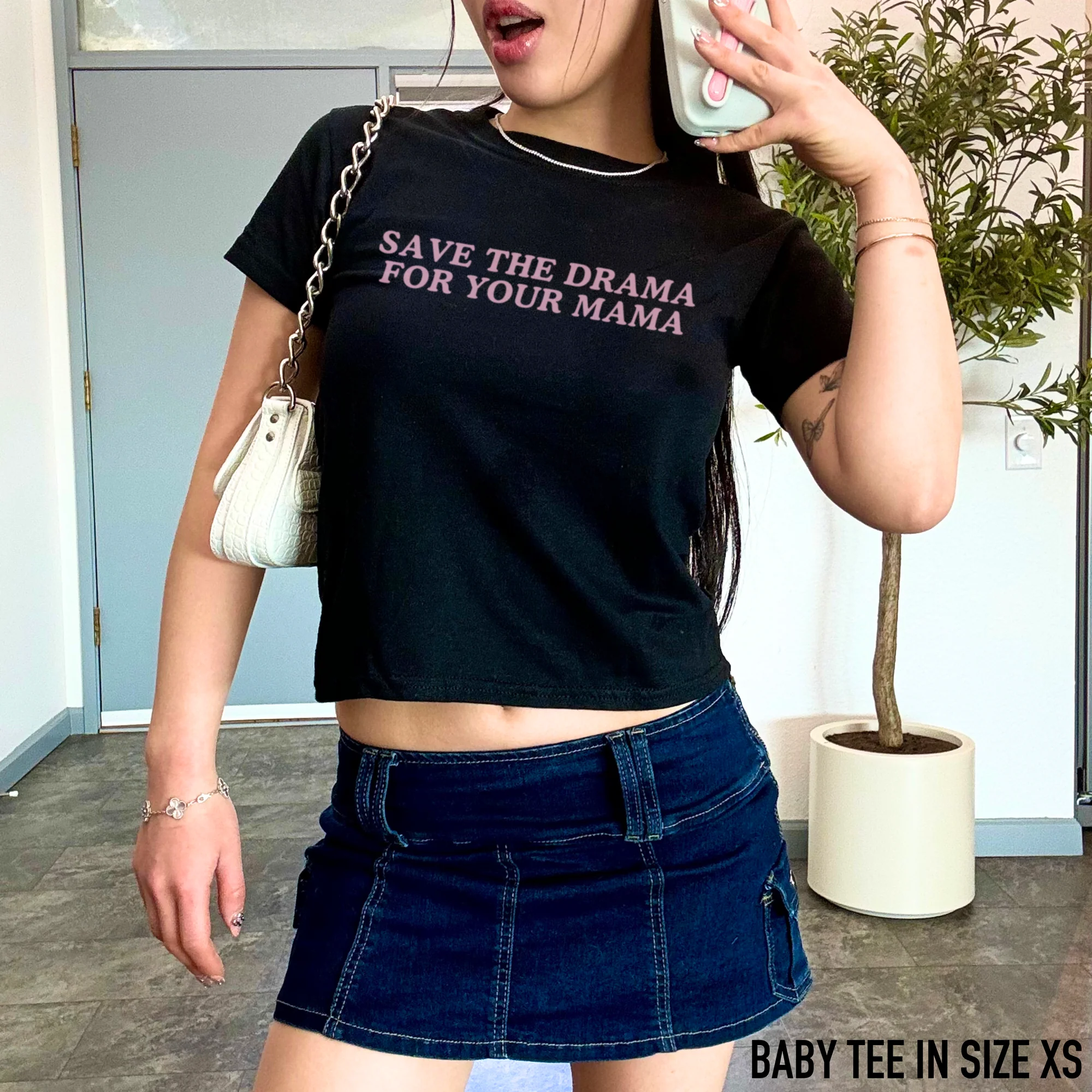 Save The Drama For Your Mama Baby Tee - Image 2