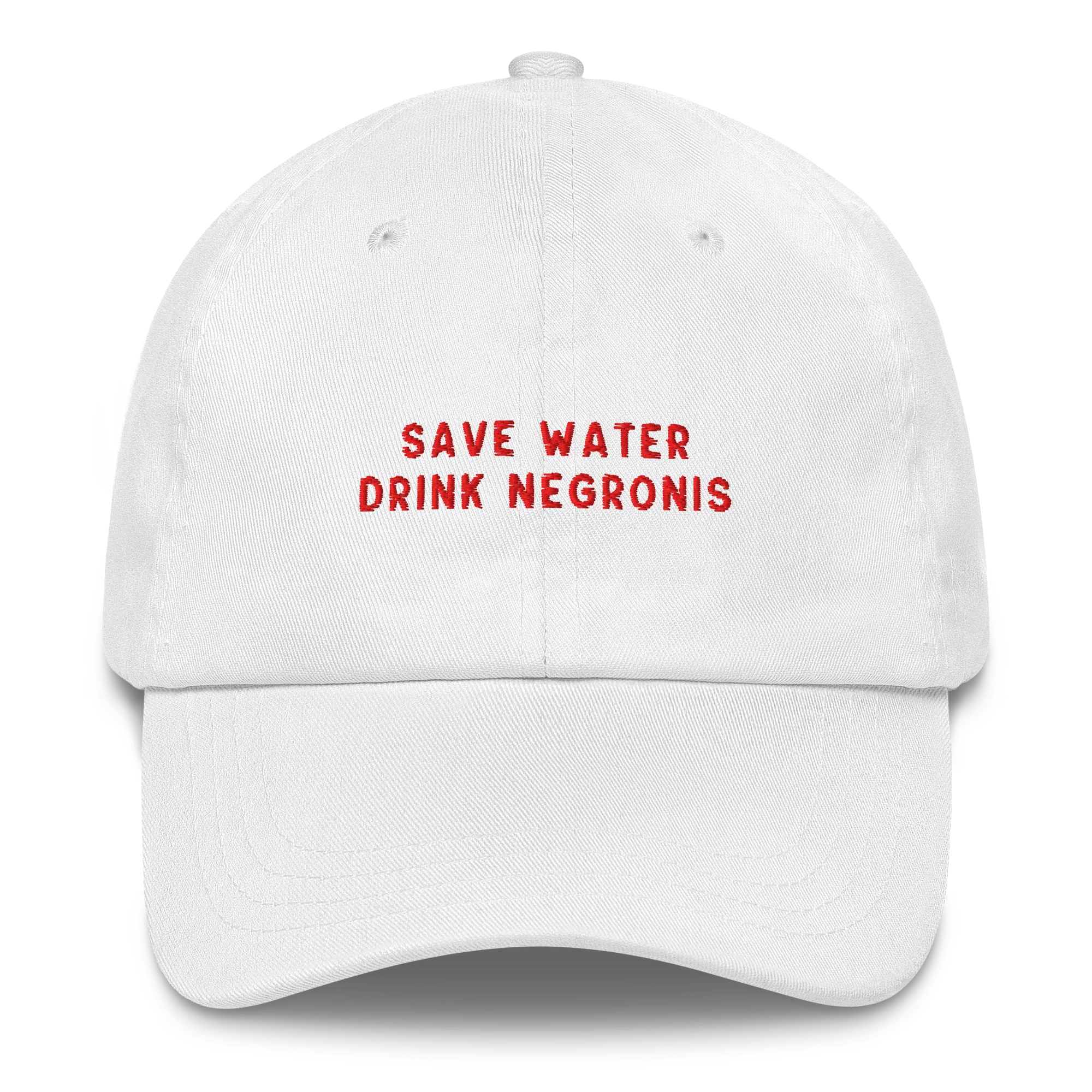 Save Water Drink Negronis Embroidered Cap
