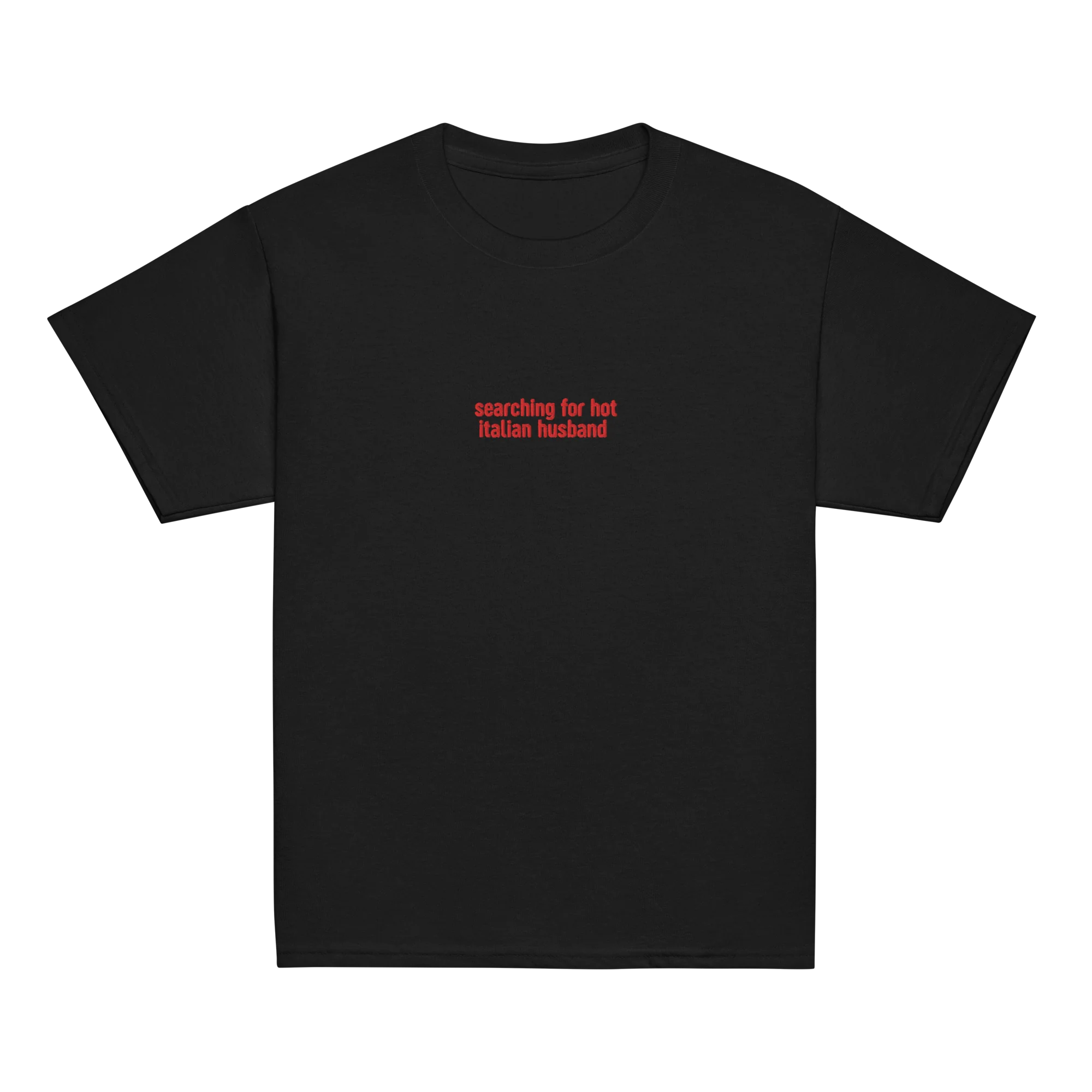 Searching Hot Italian Husband Embroidered Baby Tee - Image 11