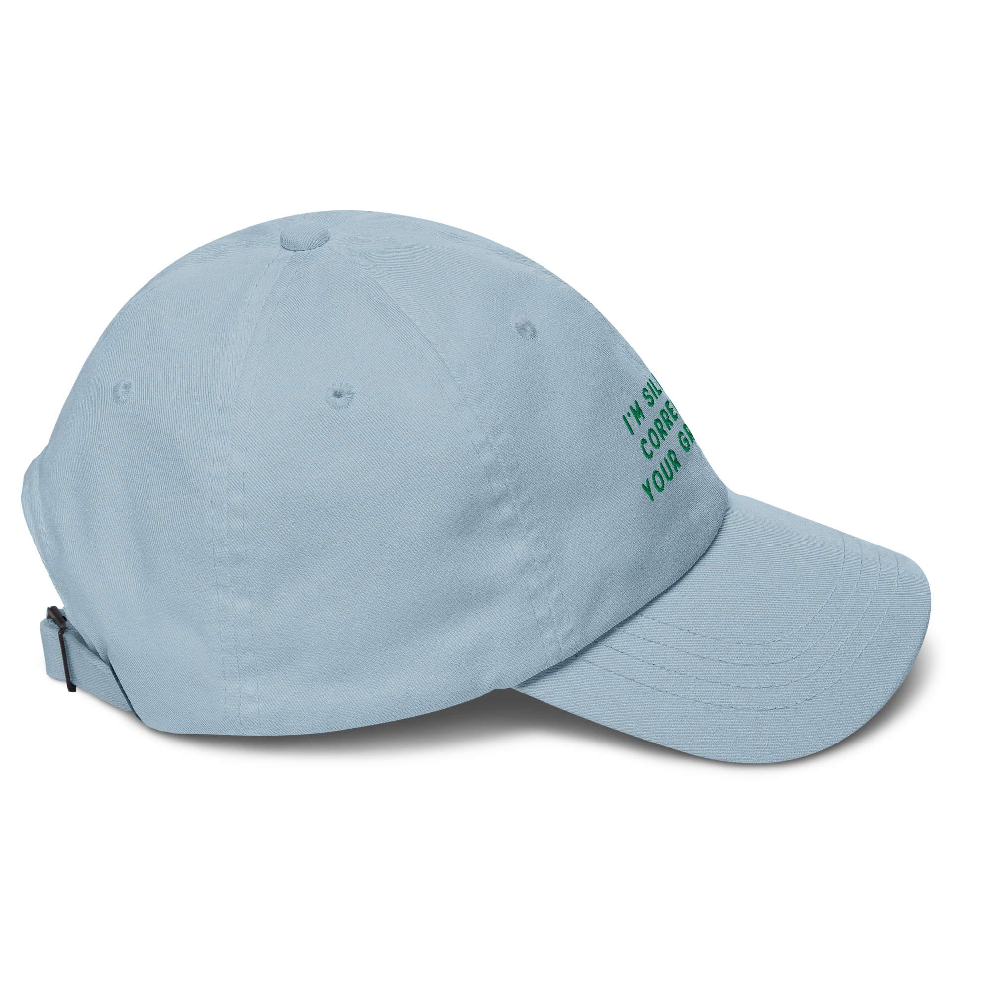 Silently Correcting Your Grammar Embroidered Cap - Image 3