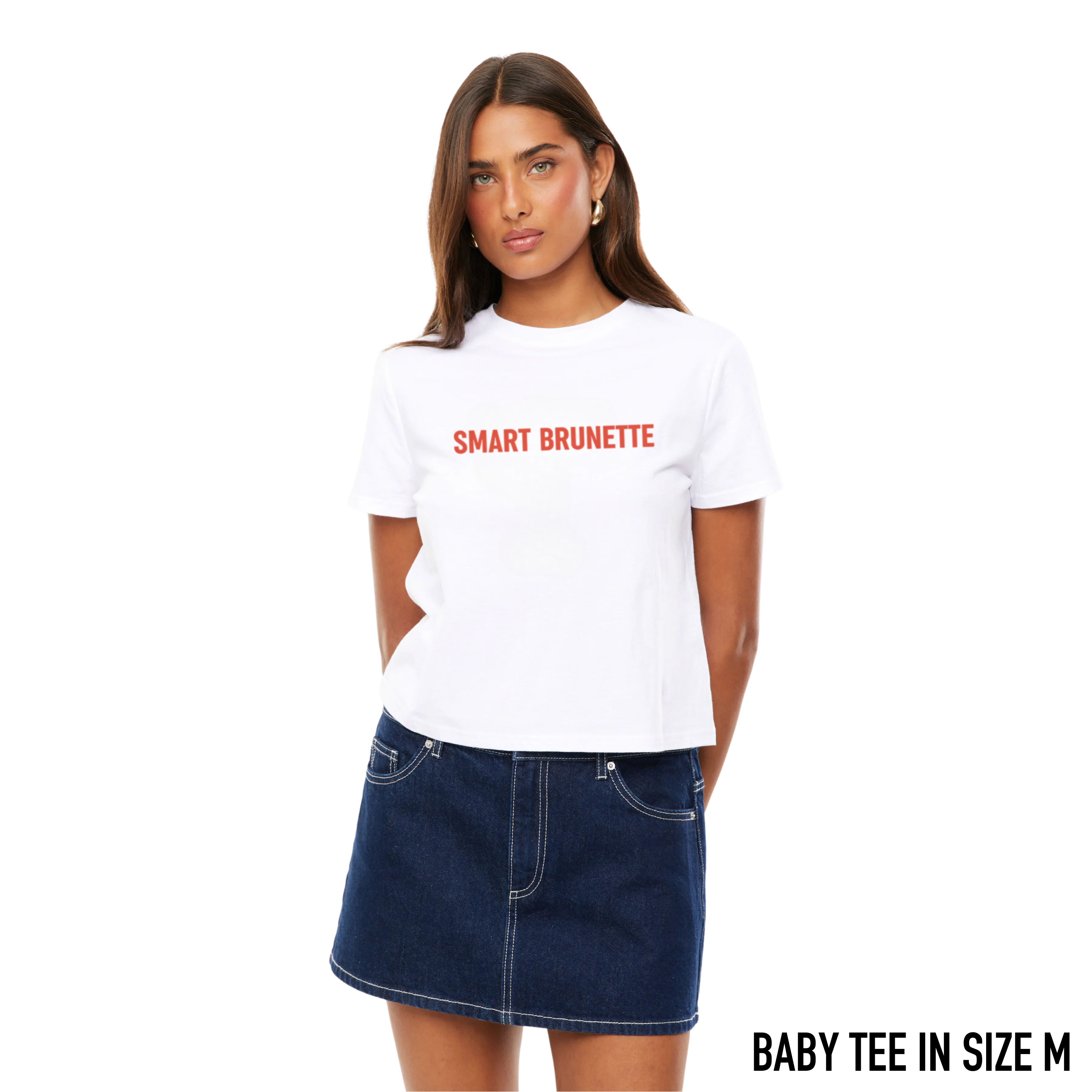Smart Brunette Baby Tee - Image 2