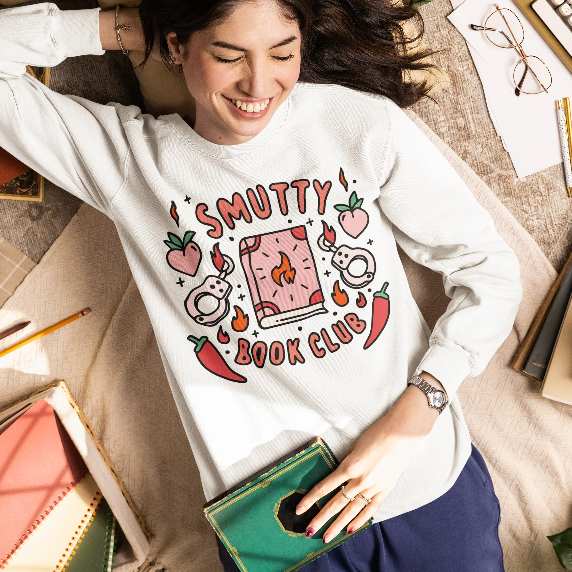 Smutty Book Club Bookish Sweatshirt - Image 2