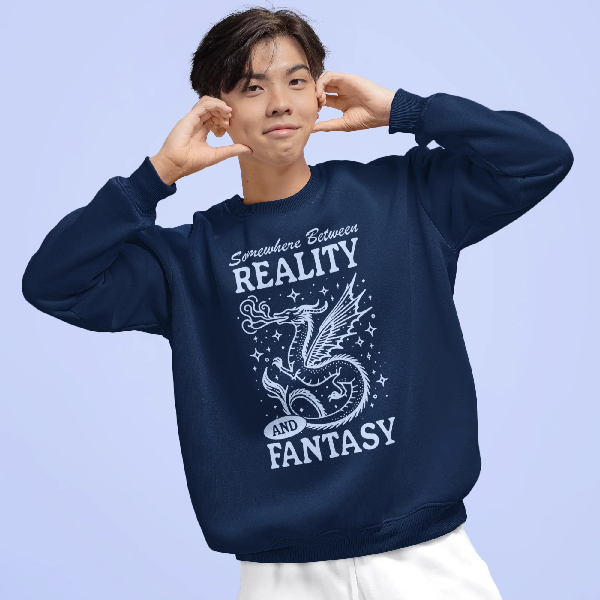 Somewhere Between Reality and Fantasy Sweatshirt - Image 7