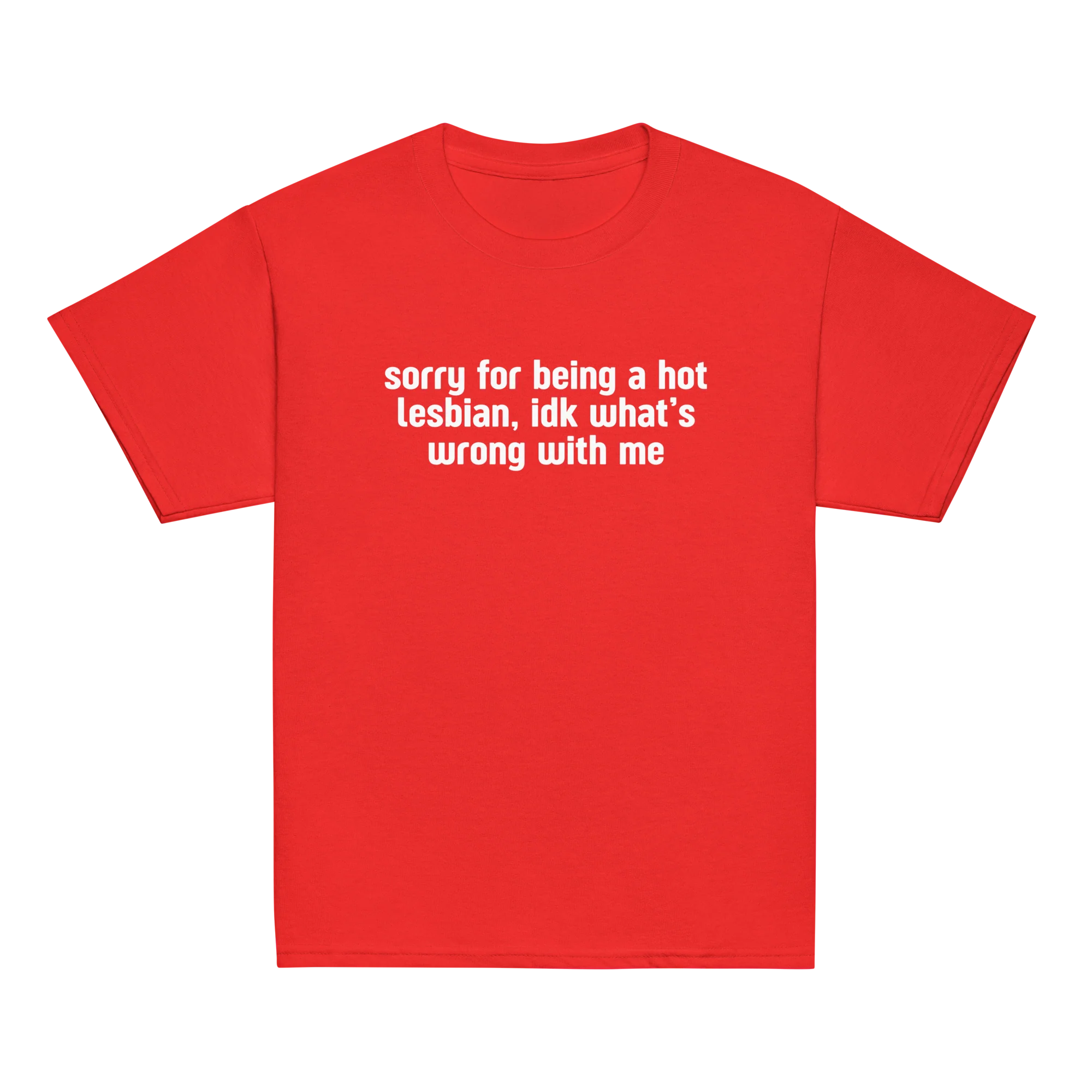 Sorry For Being a Hot Lesbian Baby Tee - Image 5