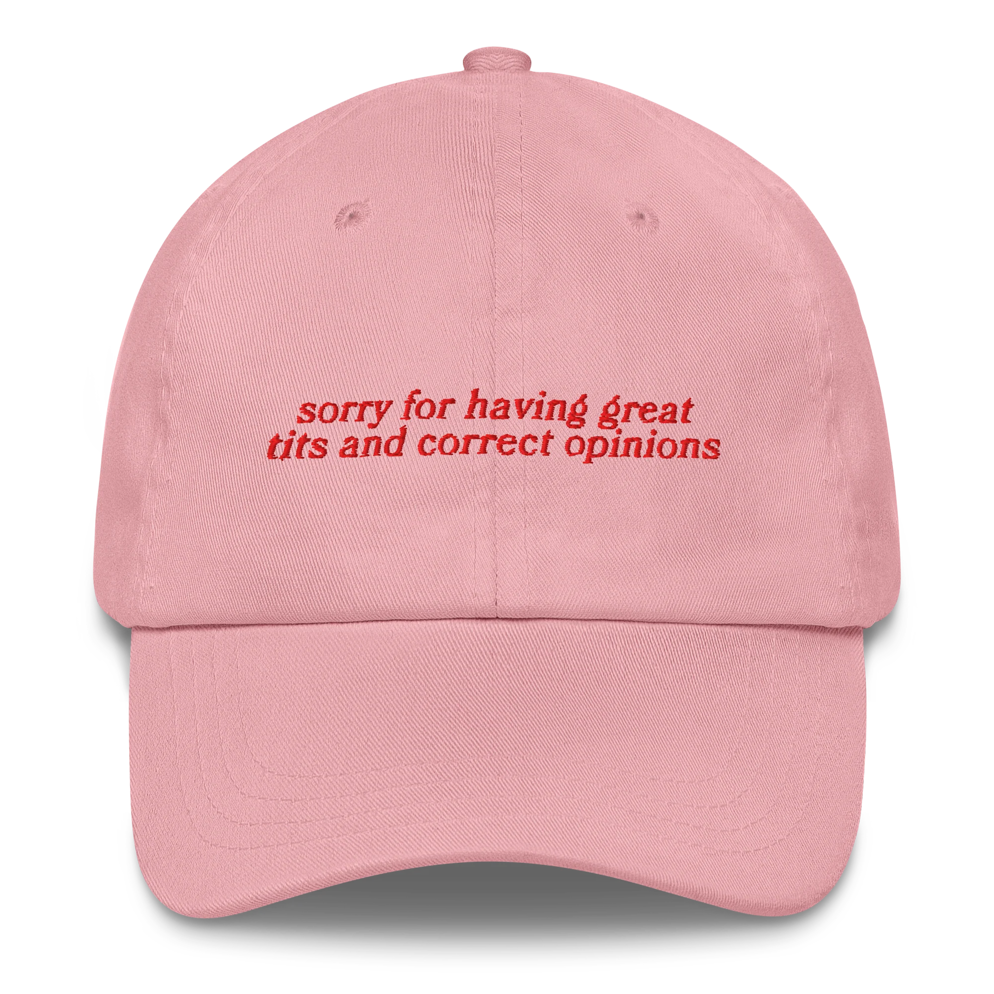 Sorry for Having Great Tits Embroidered Cap