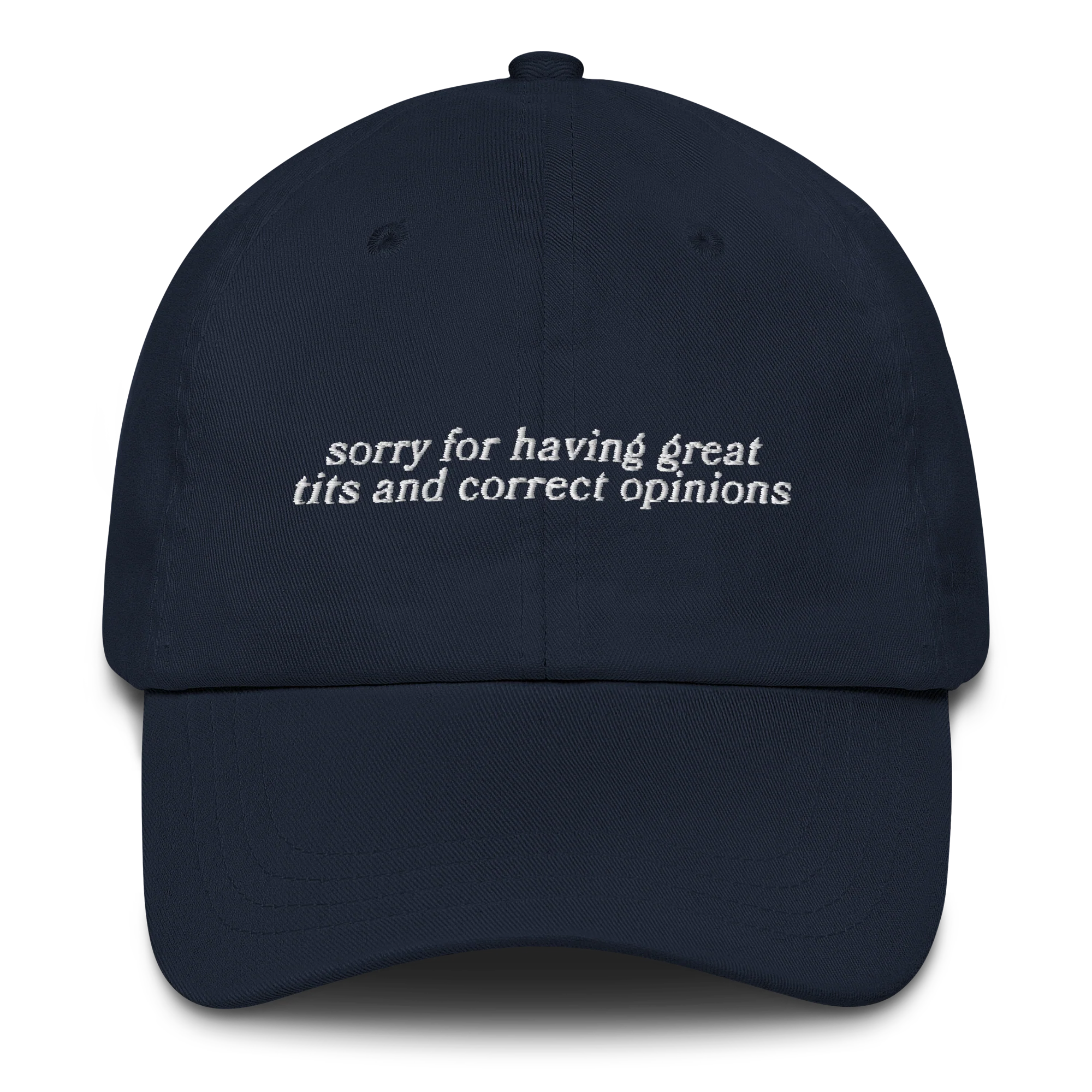 Sorry for Having Great Tits Embroidered Cap - Image 9