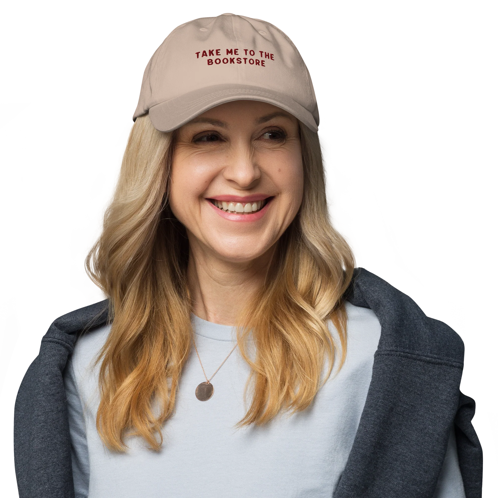 Take Me To The Bookstore Embroidered Cap - Image 2