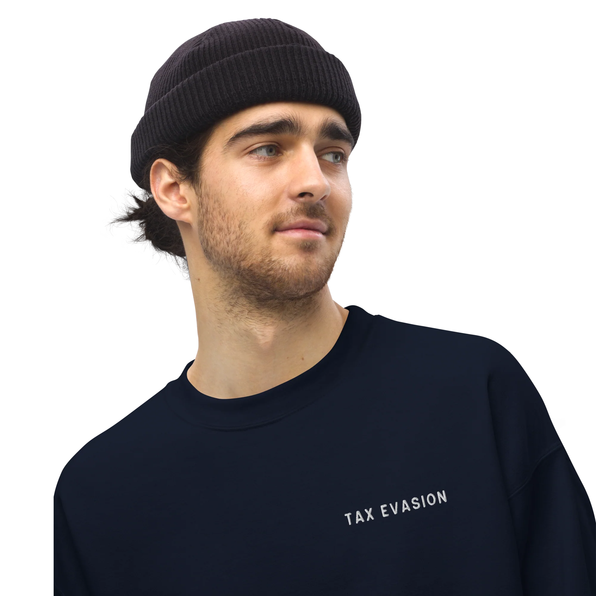 Tax Evasion Embroidered Sweatshirt - Image 2