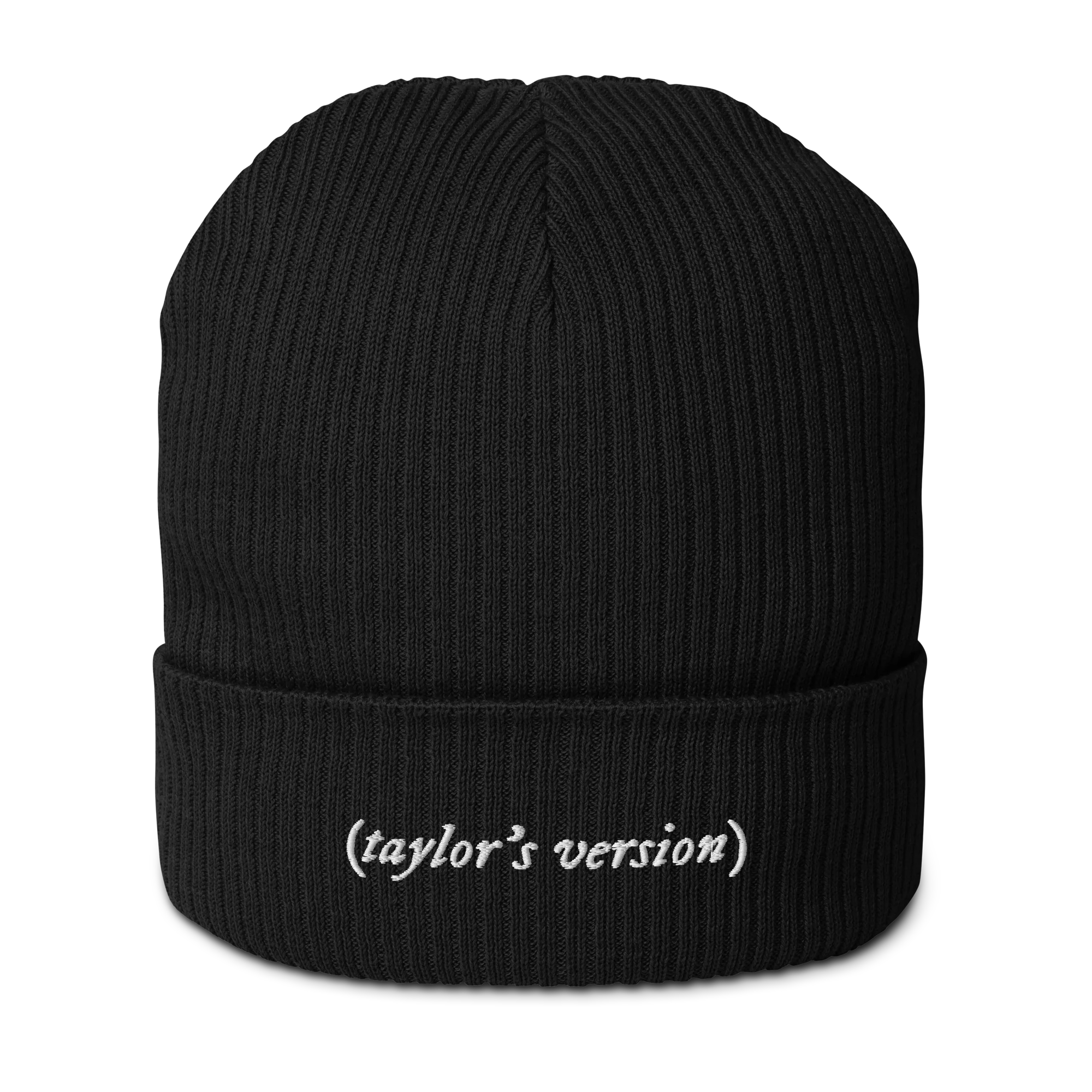 taylor's version Embroidered Organic Ribbed Beanie - Image 10