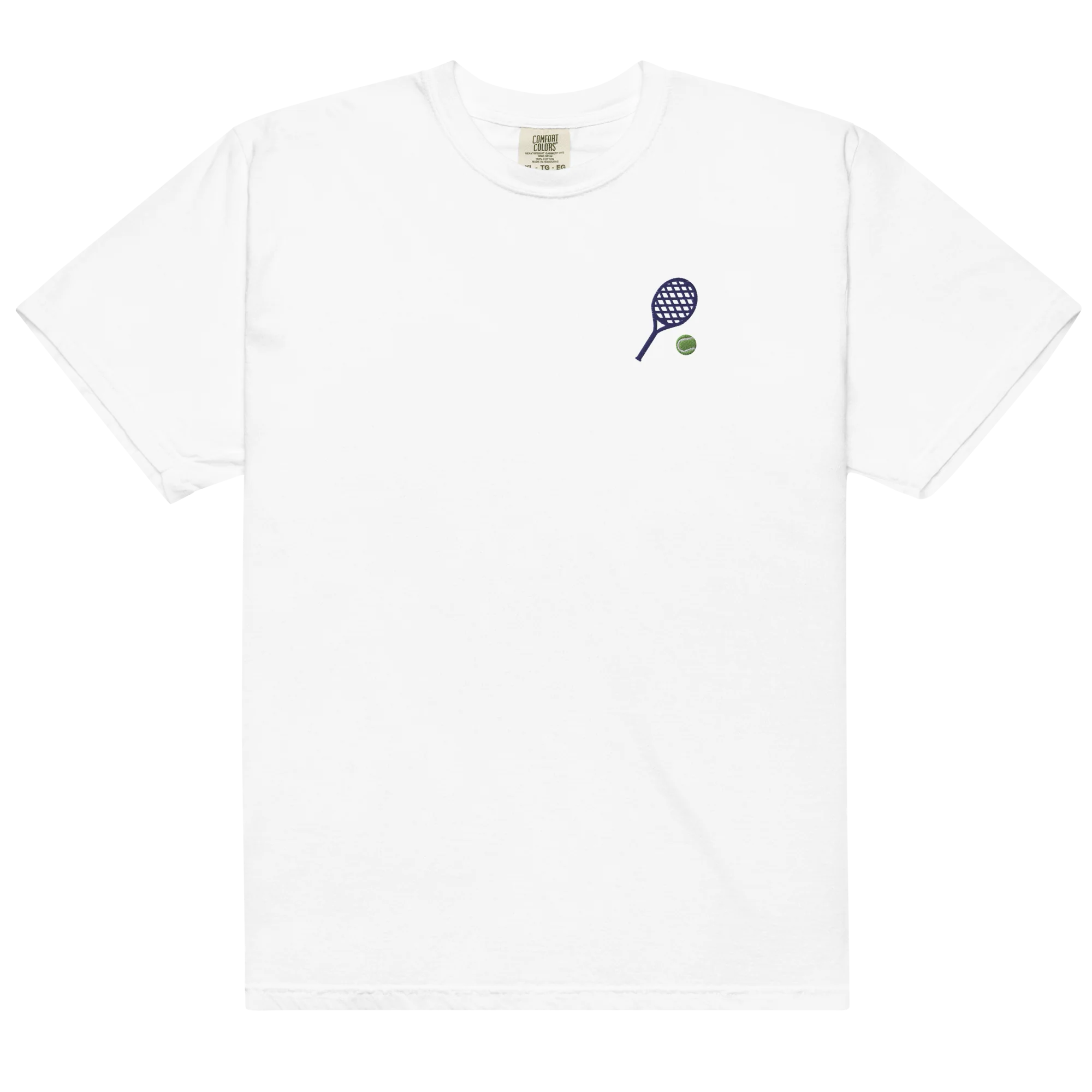 Tennis Racquet Embroidered Classic T-Shirt - Image 3