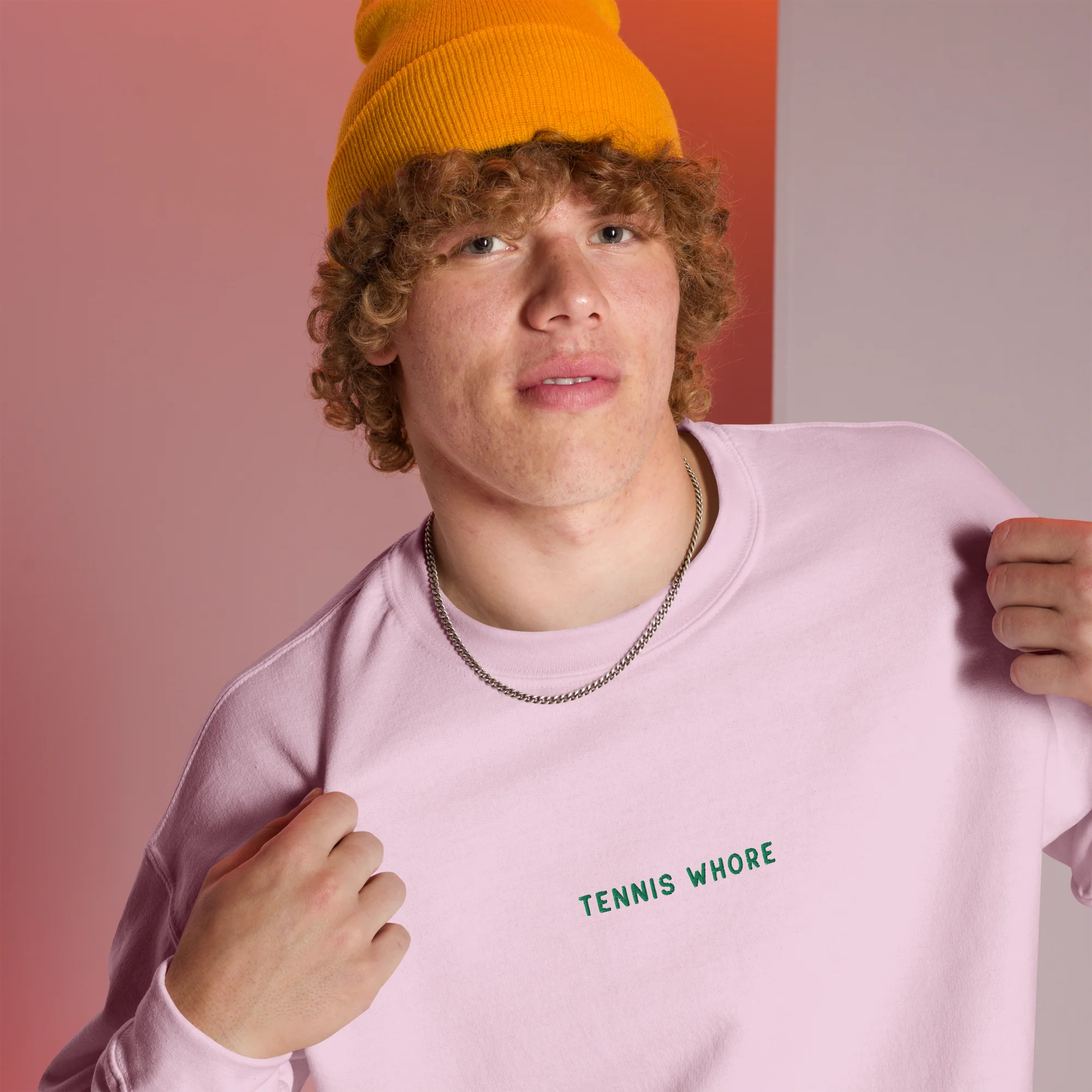 Tennis Whore Embroidered Sweatshirt - Image 10