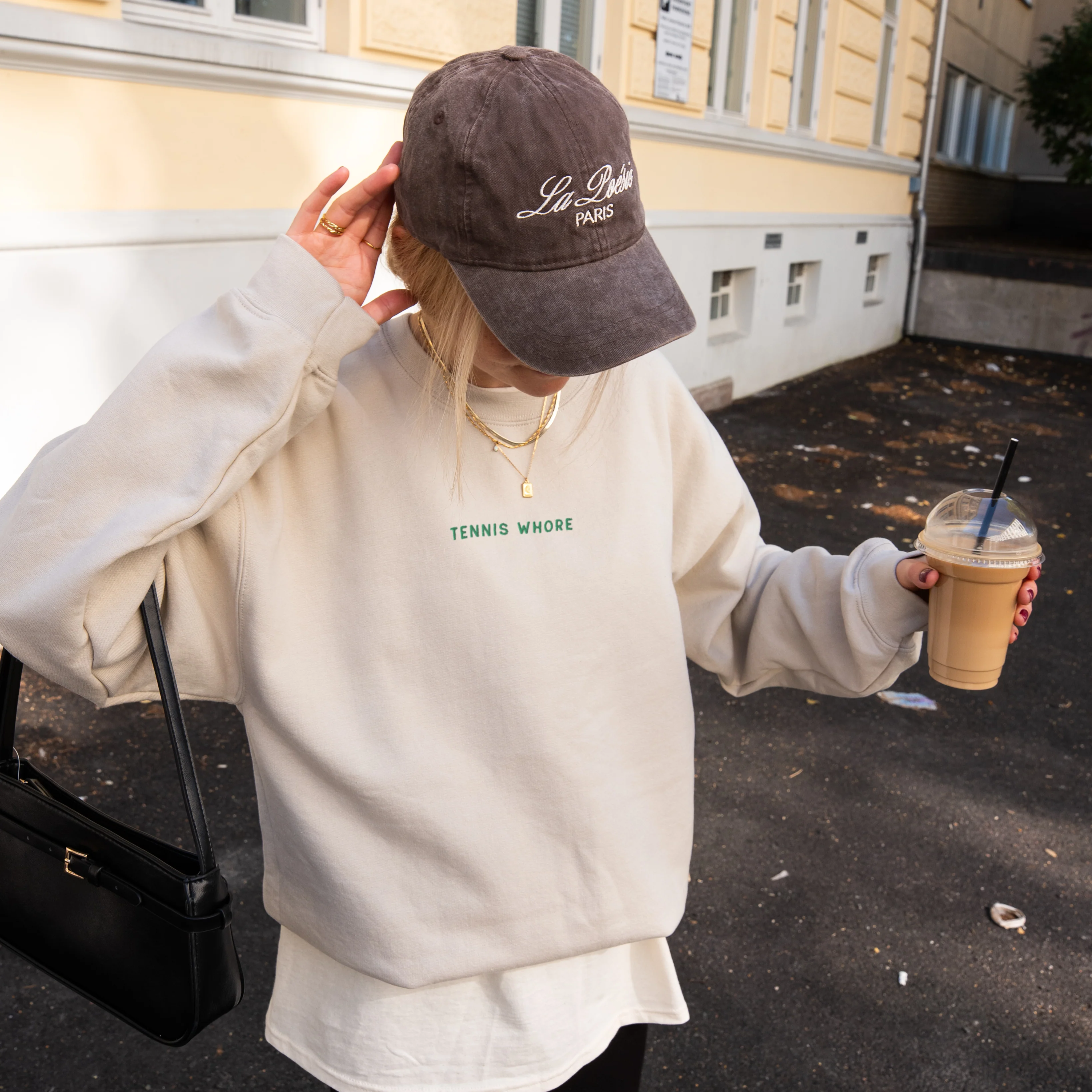 Tennis Whore Embroidered Sweatshirt - Image 2