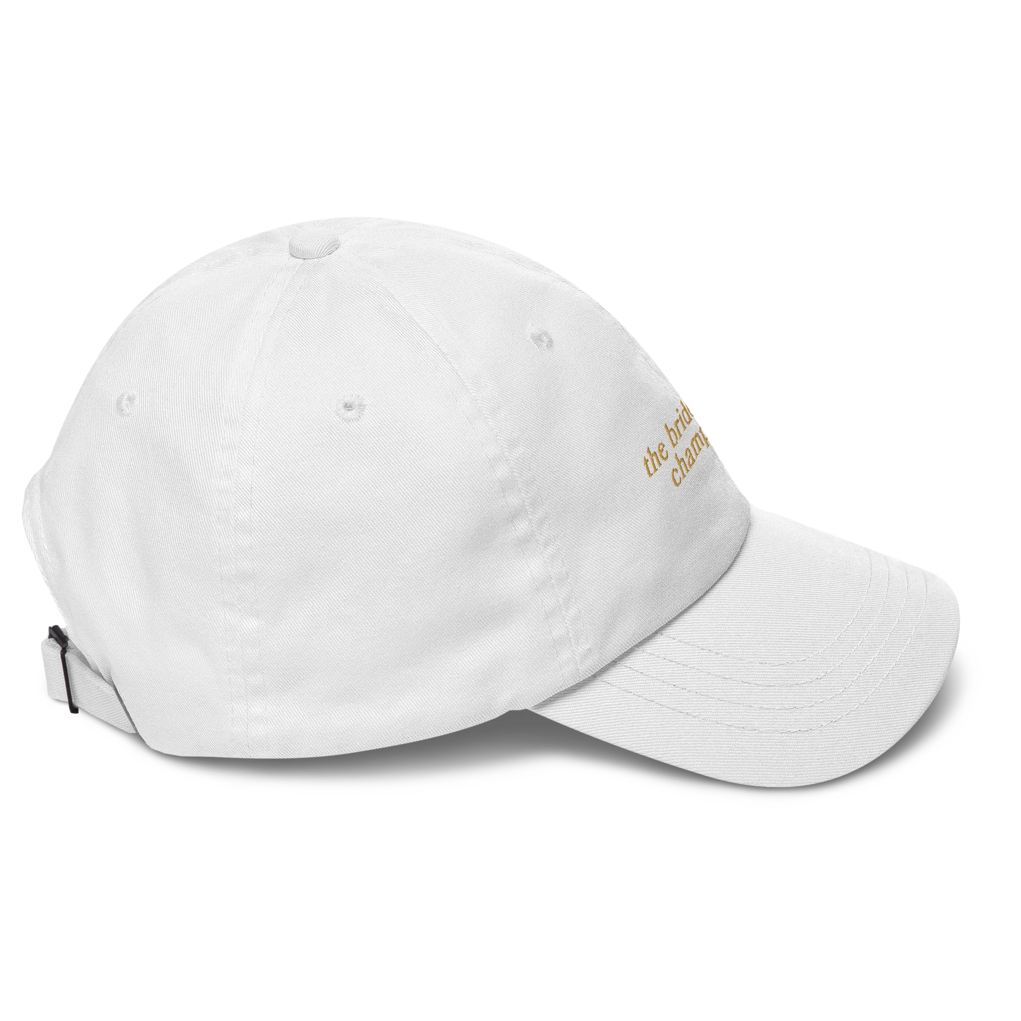 The Bride Needs Champagne Embroidered Cap - Image 3