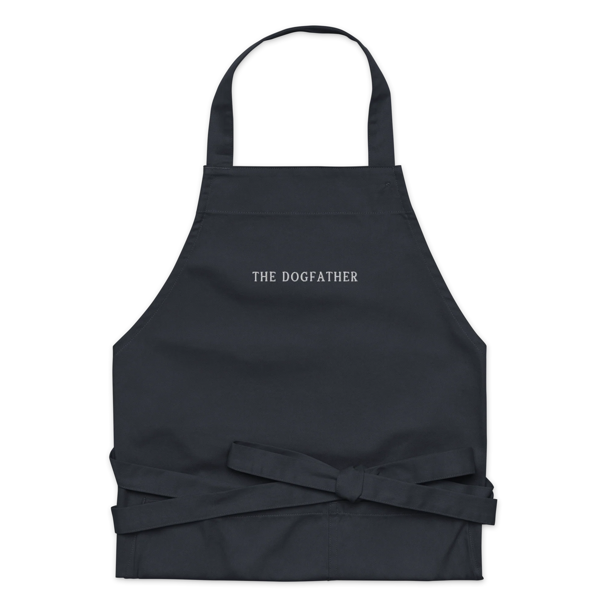 The Dogfather Embroidered Organic Cotton Apron