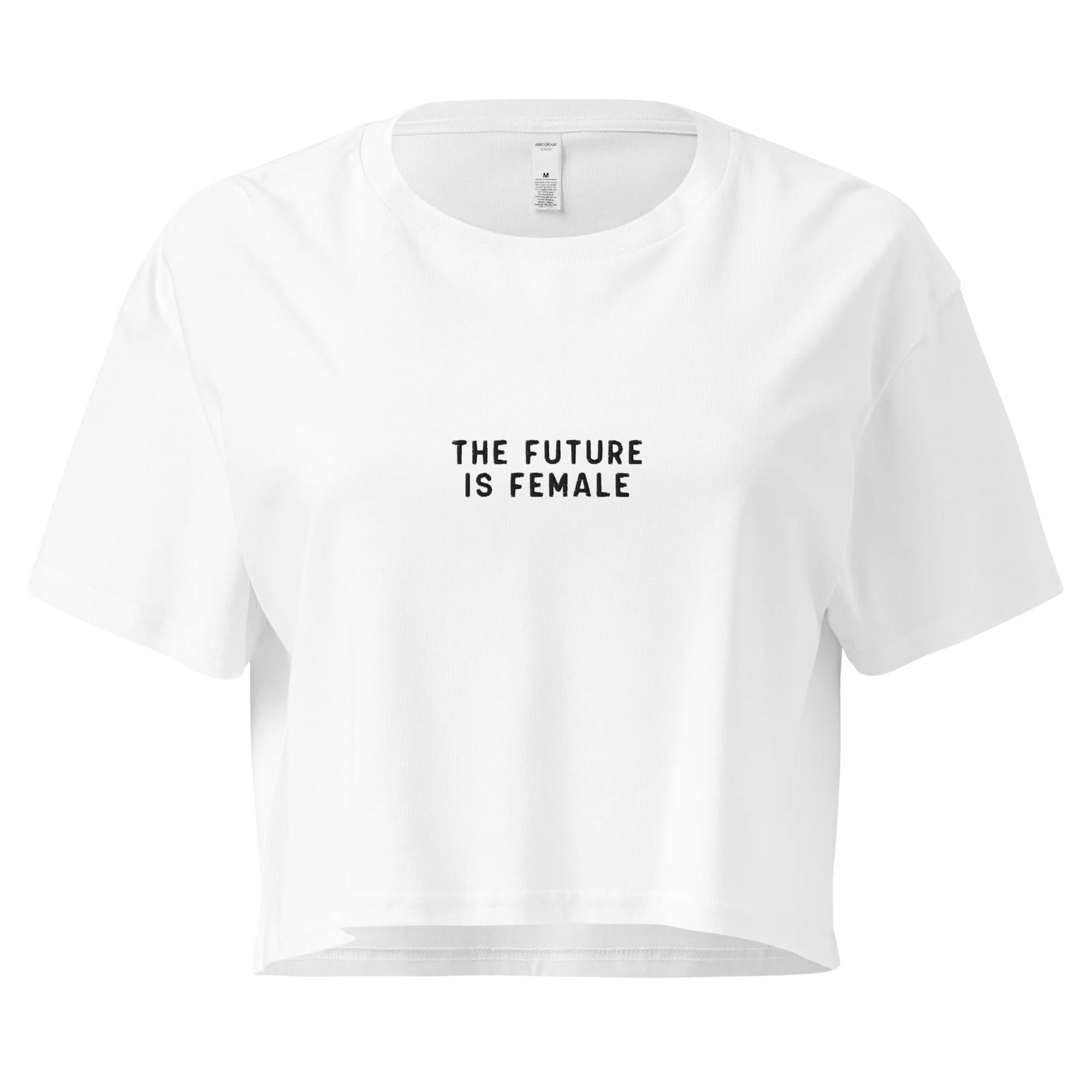 The Future is Female Embroidered Crop Tee - Image 7
