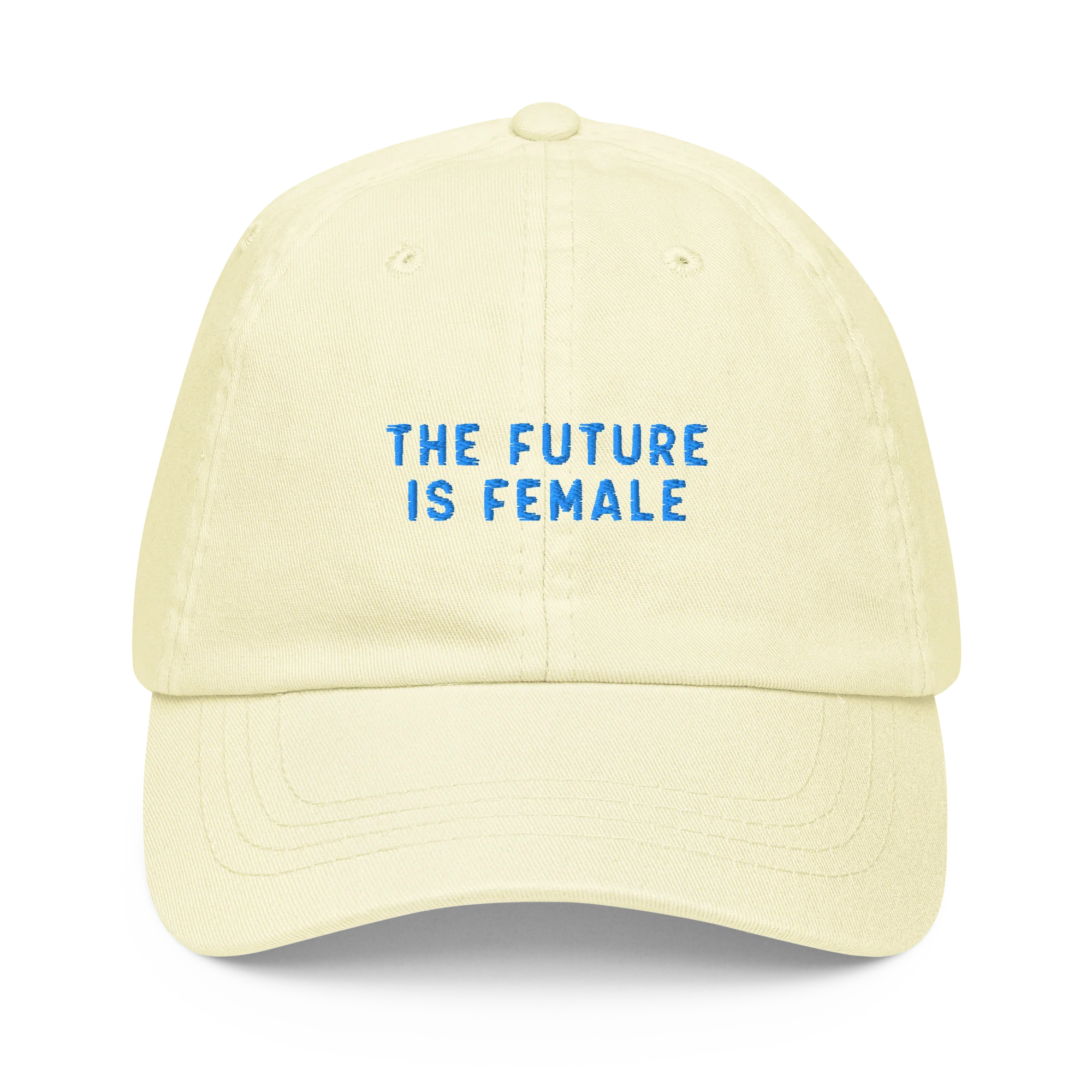 The Future Is Female Embroidered Pastel Baseball Cap - Image 10