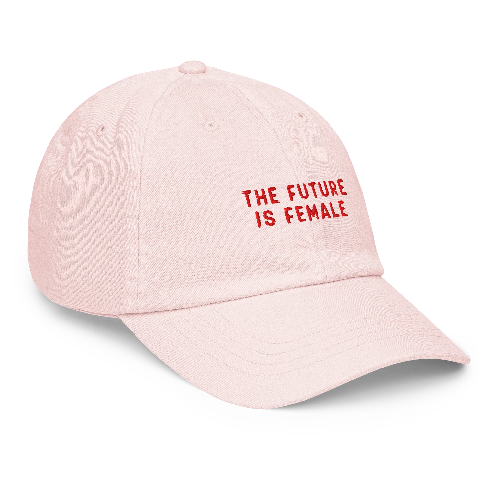 The Future Is Female Embroidered Pastel Baseball Cap - Image 4