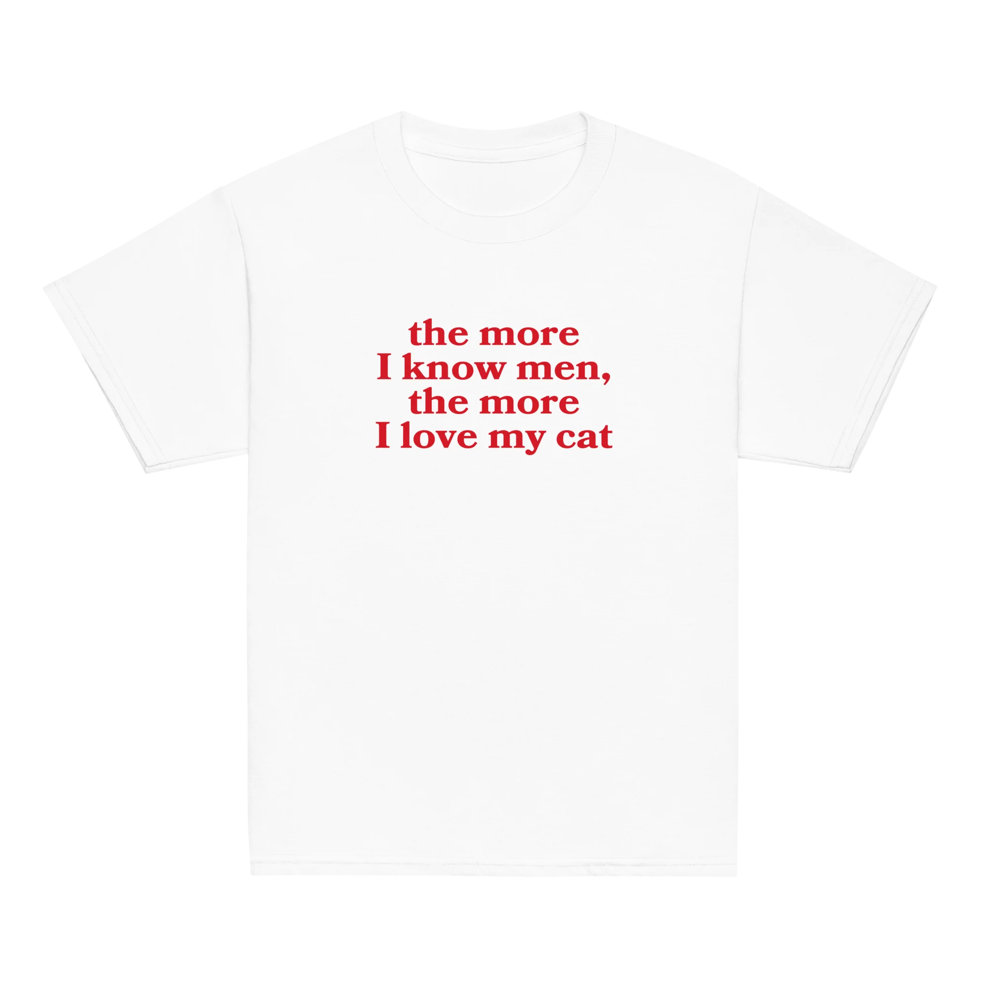 The More I Know Men Love My Cat Baby Tee - Image 3