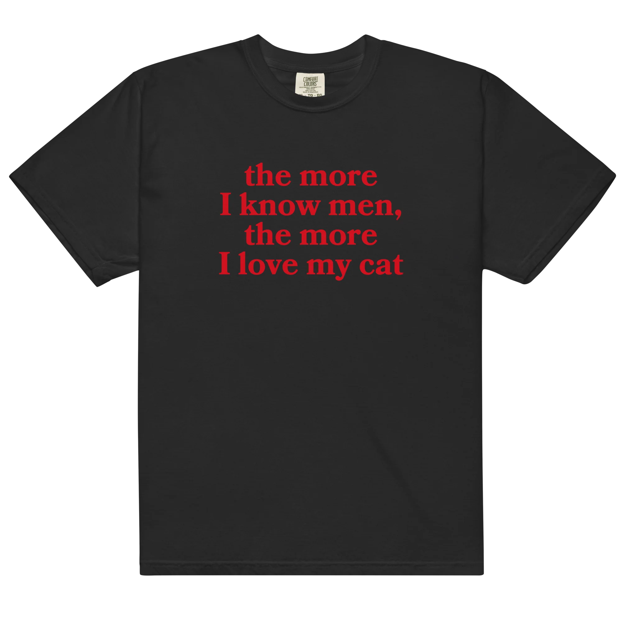 The More I Know Men Love My Cat Classic T-Shirt - Image 8