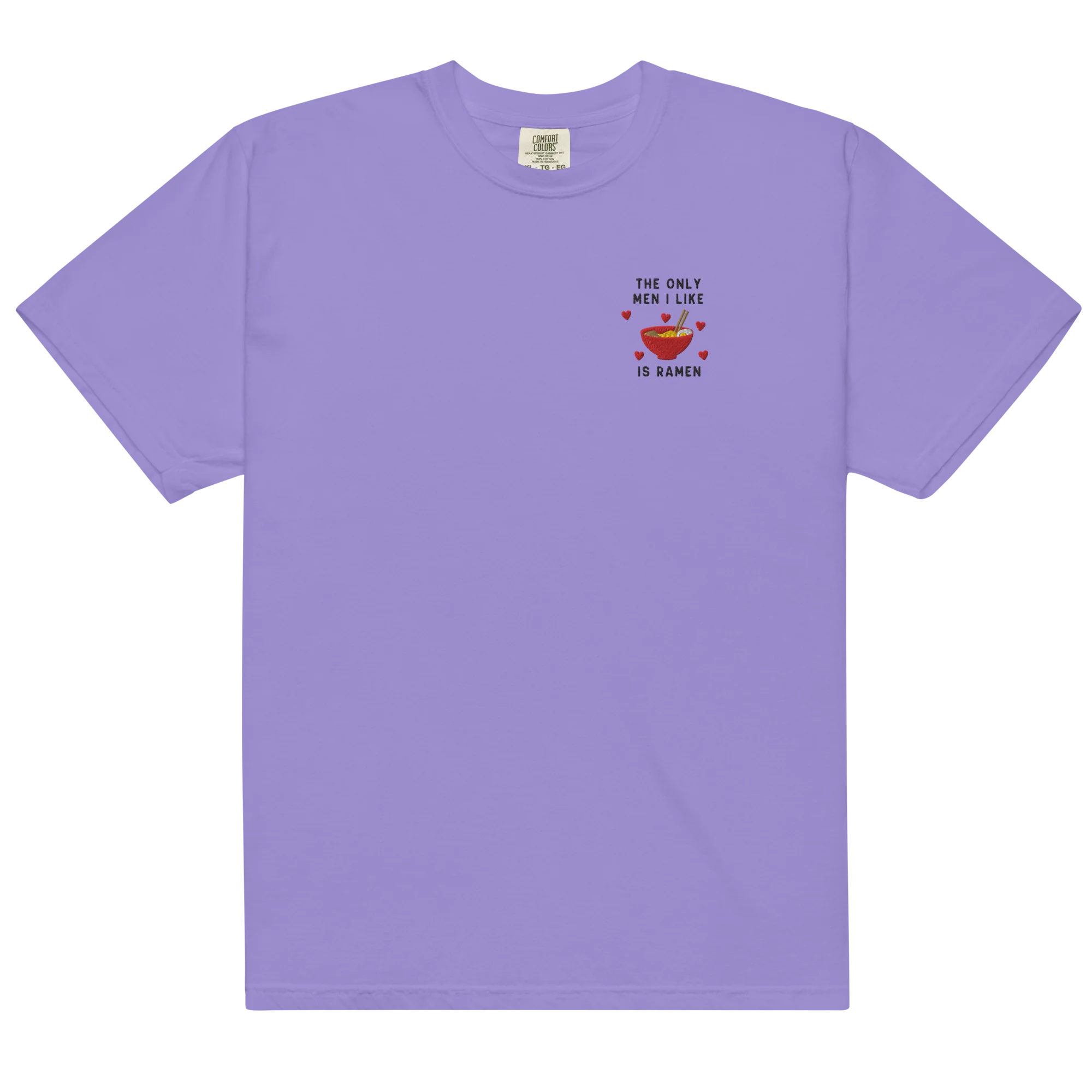 The Only Men I Like Ramen Embroidered Classic T-Shirt - Image 6