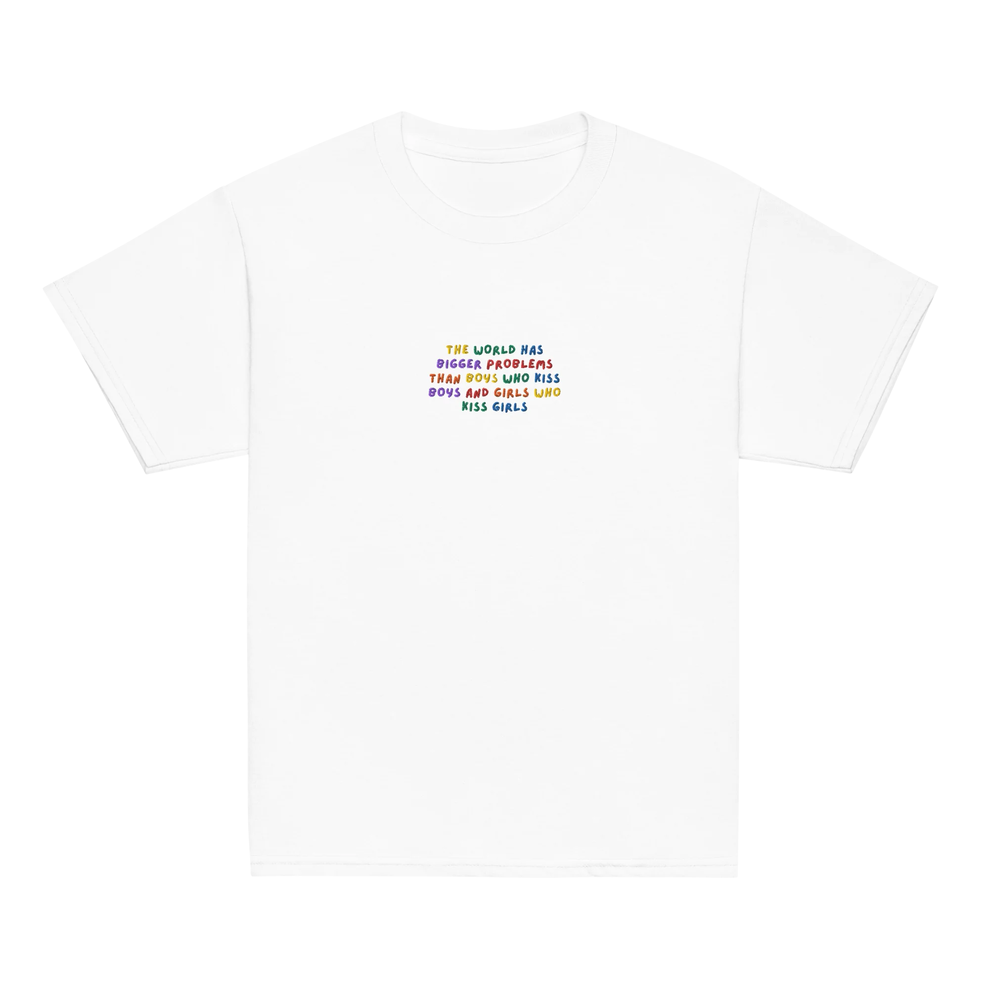 The World Has Bigger Problems Pride Embroidered Baby Tee