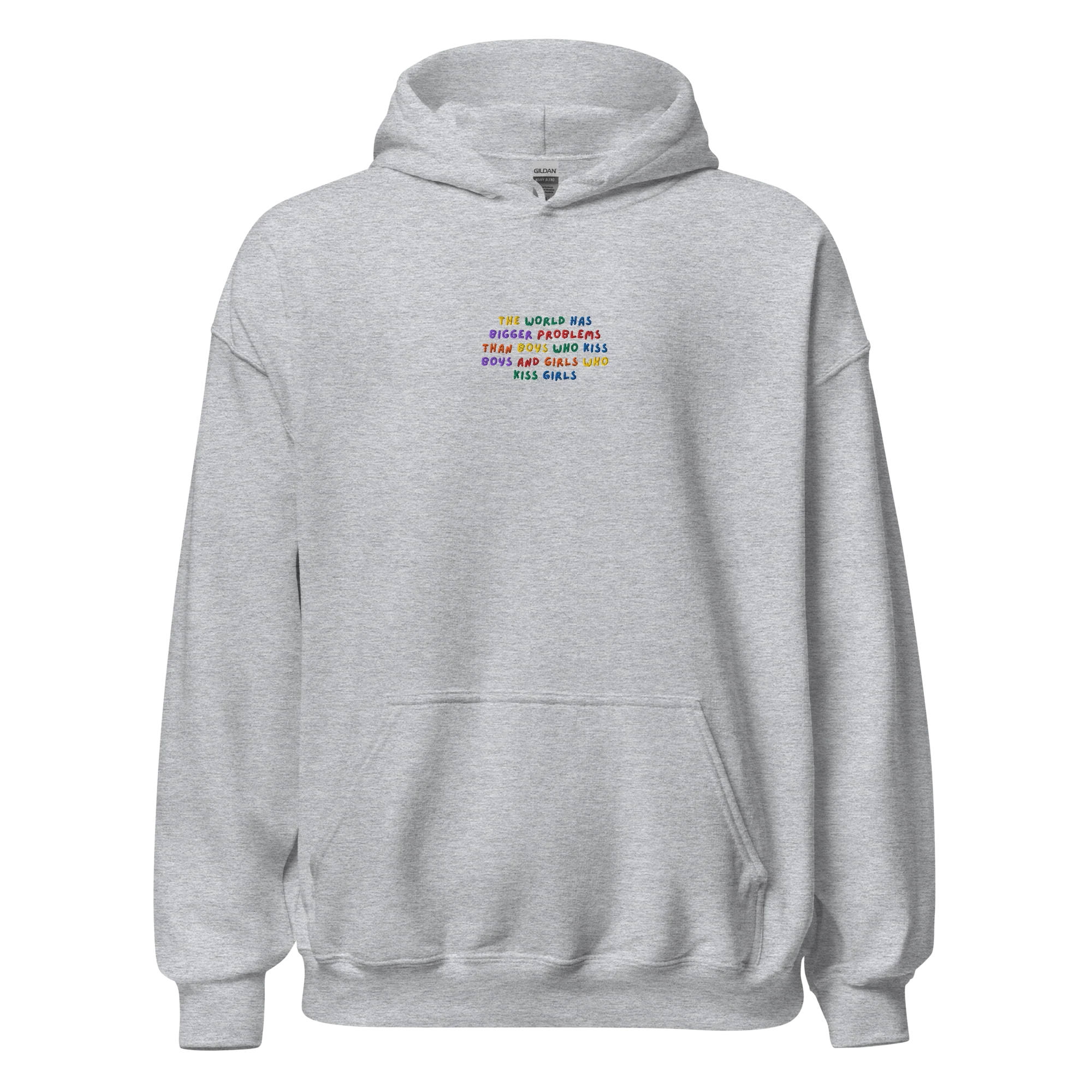 The World Has Bigger Problems Pride Embroidered Hoodie - Image 11