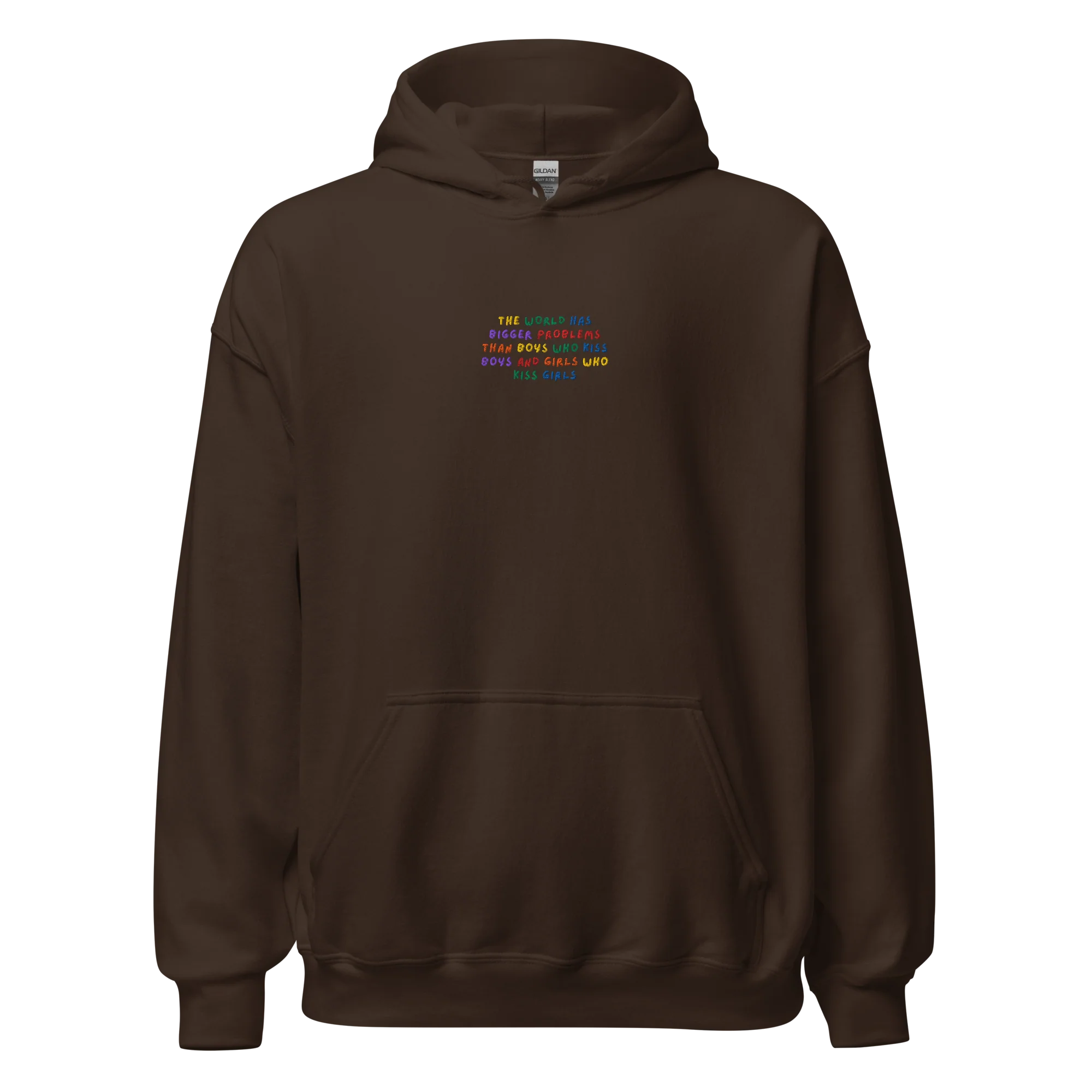 The World Has Bigger Problems Pride Embroidered Hoodie - Image 9