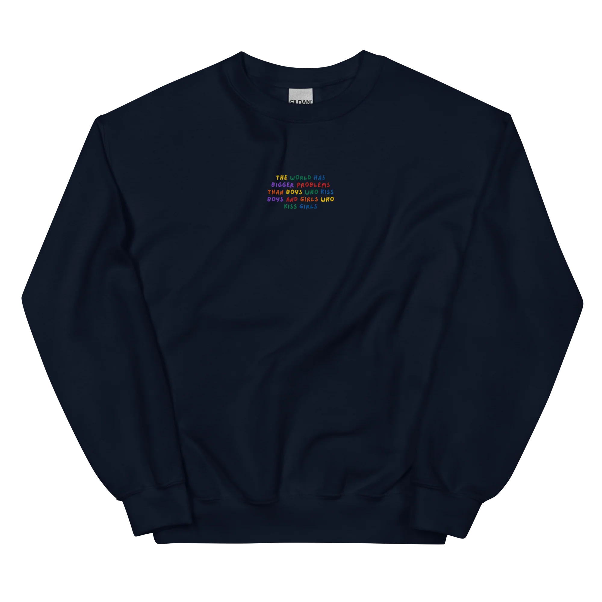 The World Has Bigger Problems Pride Embroidered Sweatshirt - Image 3
