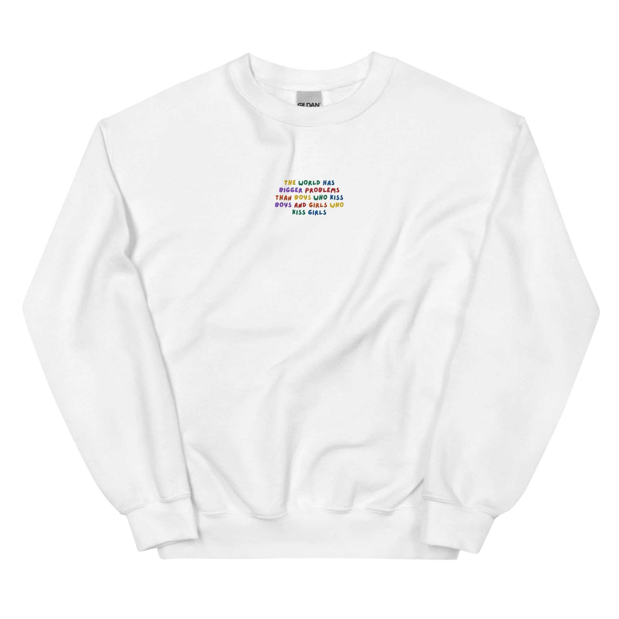 The World Has Bigger Problems Pride Embroidered Sweatshirt - Image 6