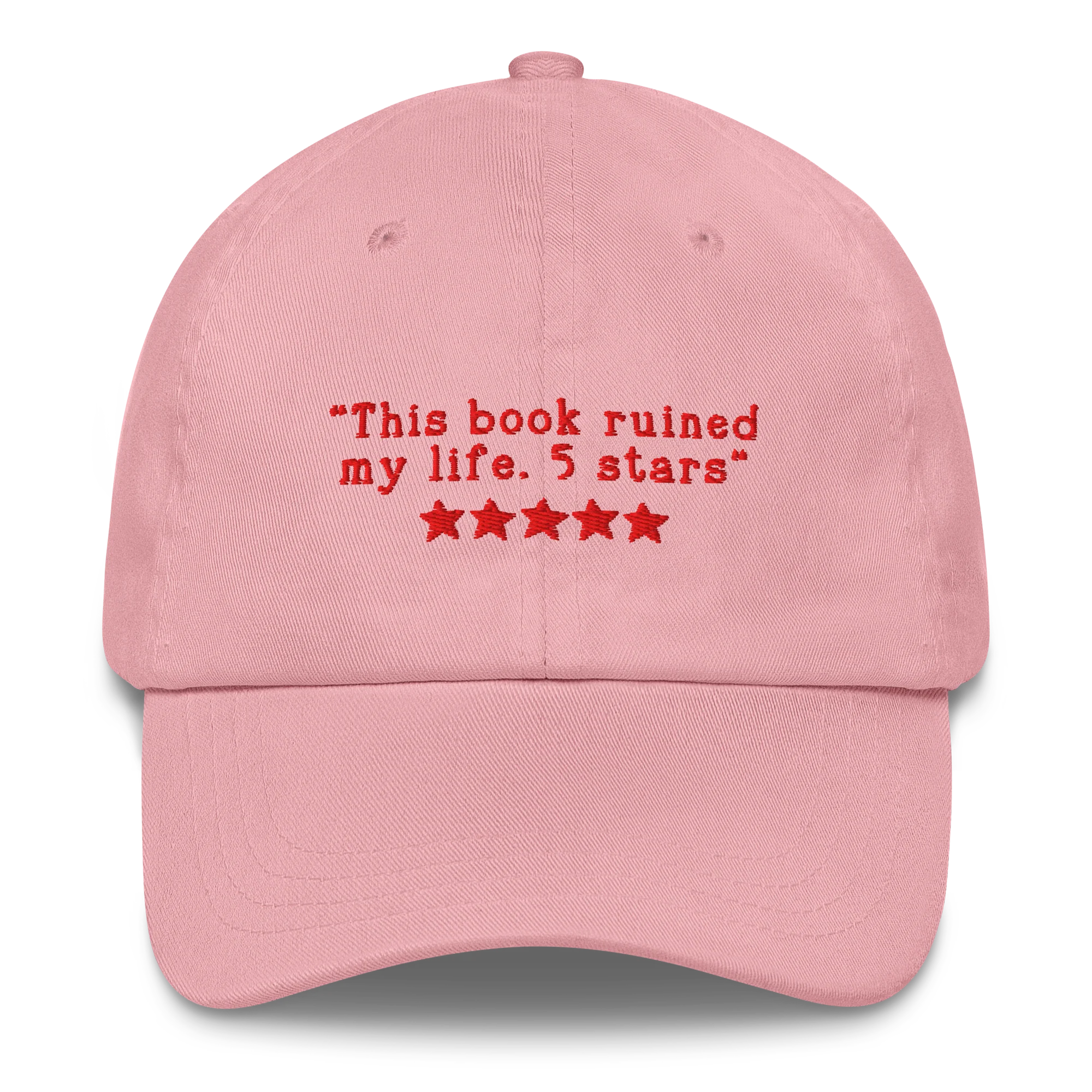 This Book Ruined My Life 5 Stars Embroidered Cap - Image 5