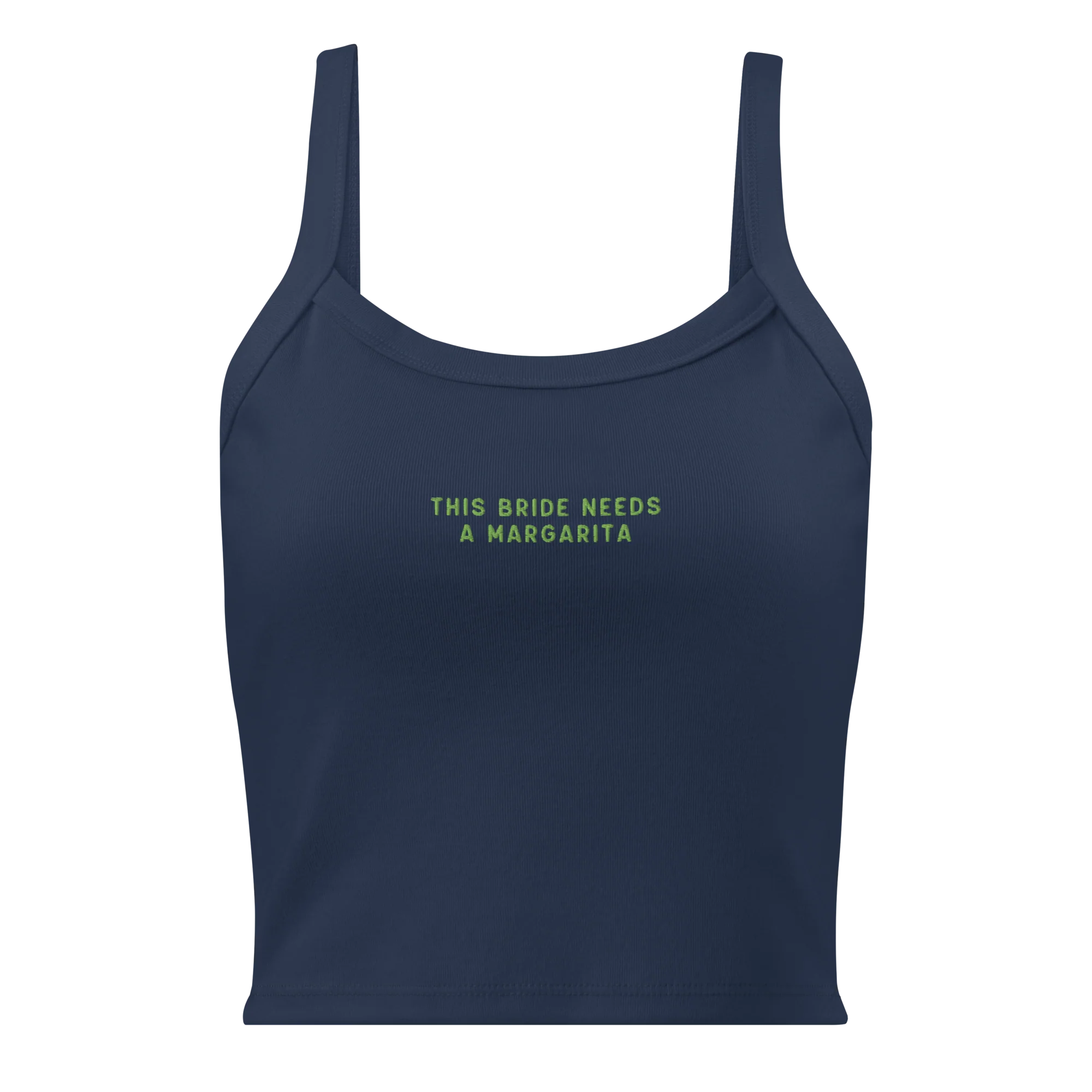 This Bride Needs A Margarita Rib Embroidered Tank Top - Image 4