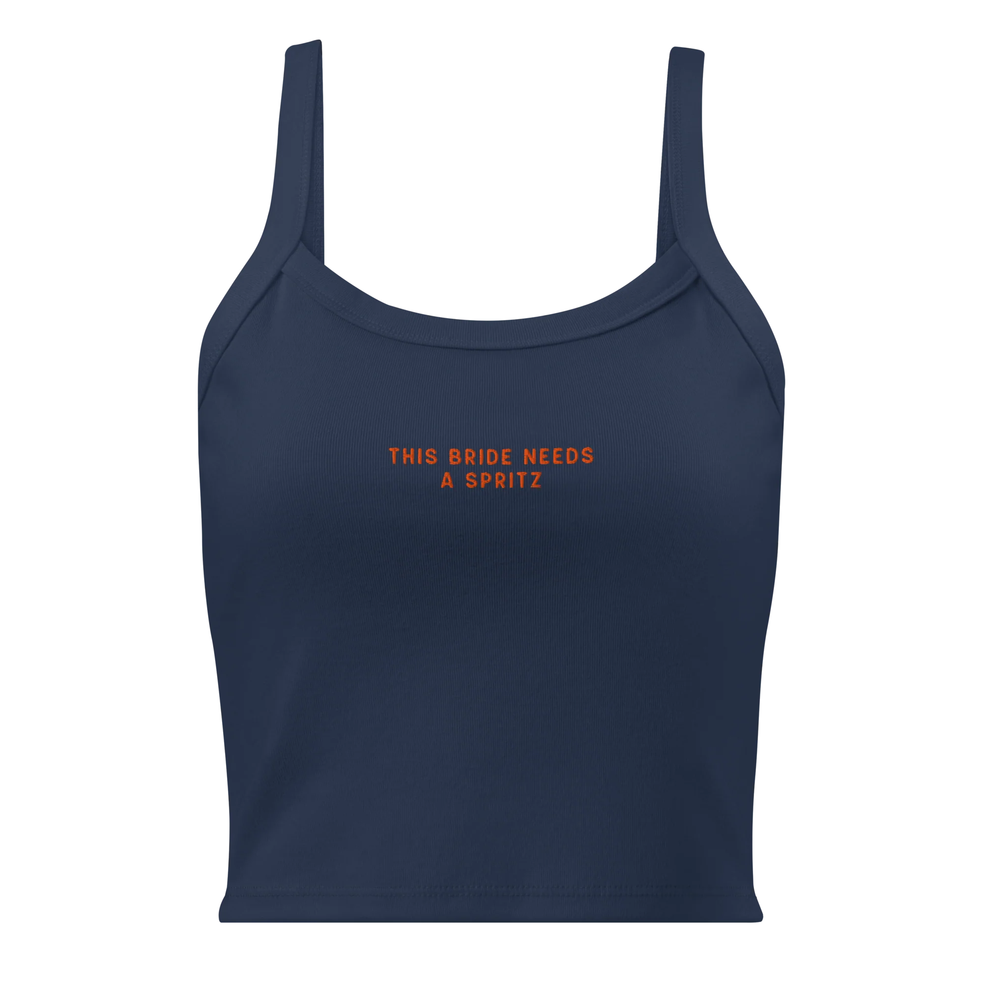 This Bride Needs A Spritz Rib Embroidered Tank Top - Image 3