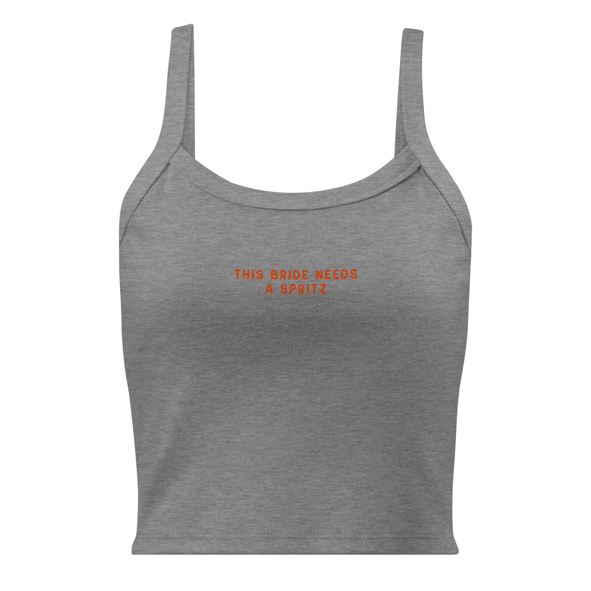 This Bride Needs A Spritz Rib Embroidered Tank Top - Image 6