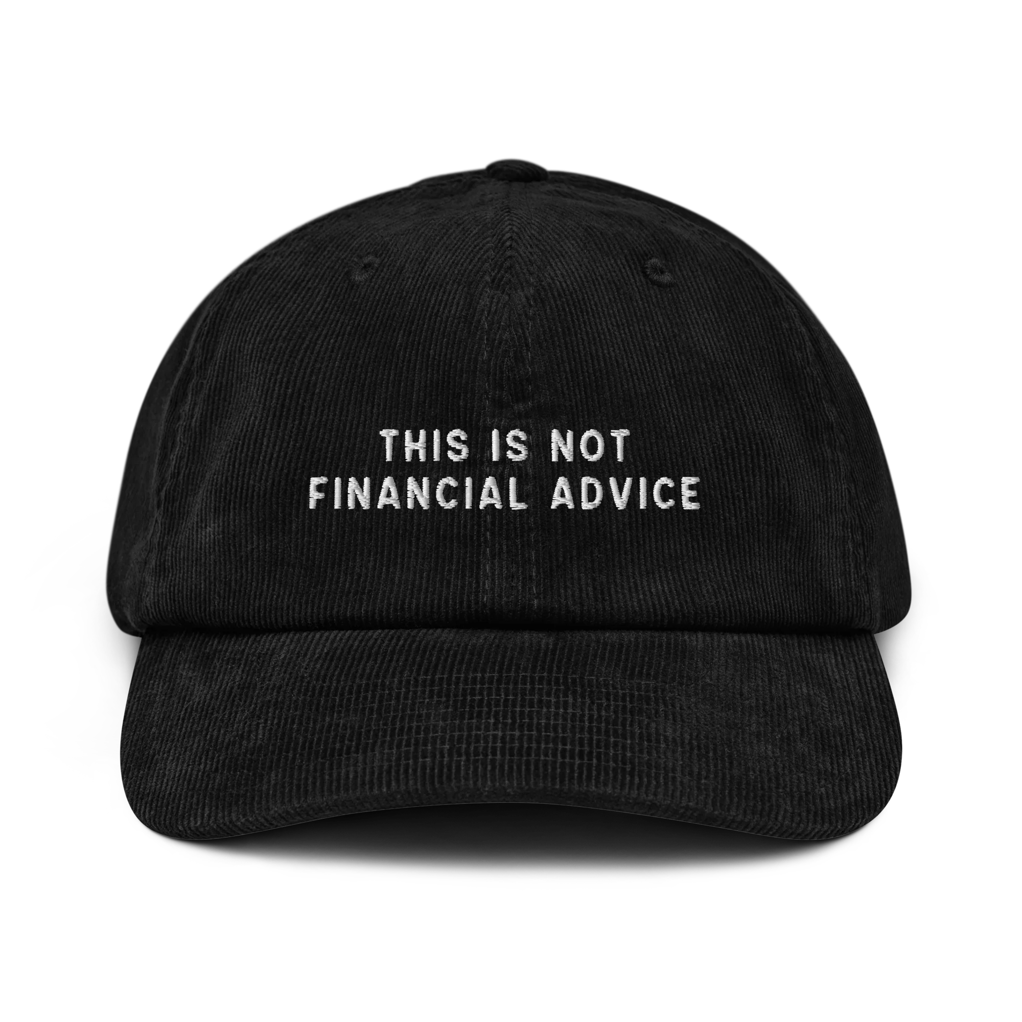 This Is Not Financial Advice Embroidered Corduroy Hat - Image 10