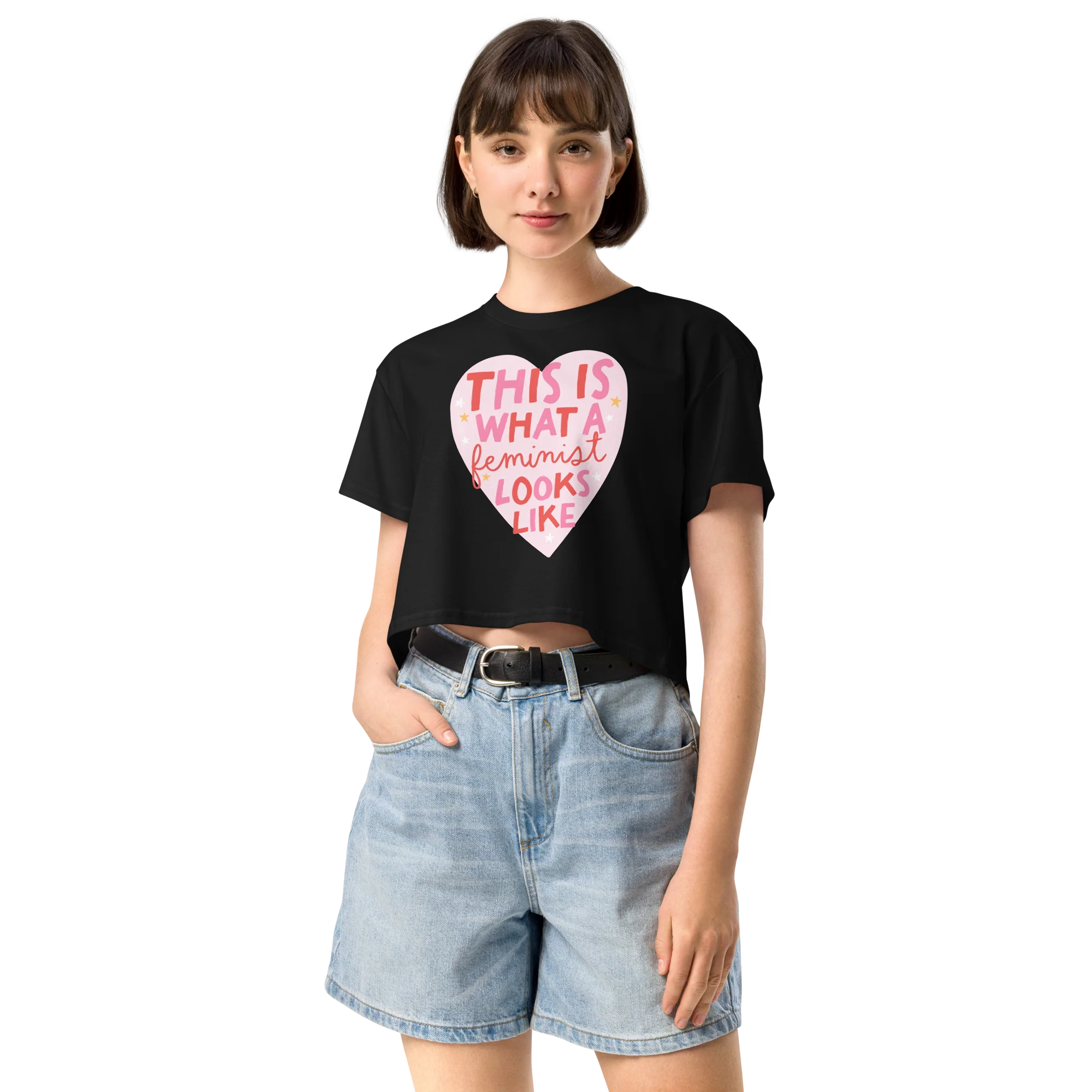 This is What Feminist Looks Like Crop Tee - Image 5
