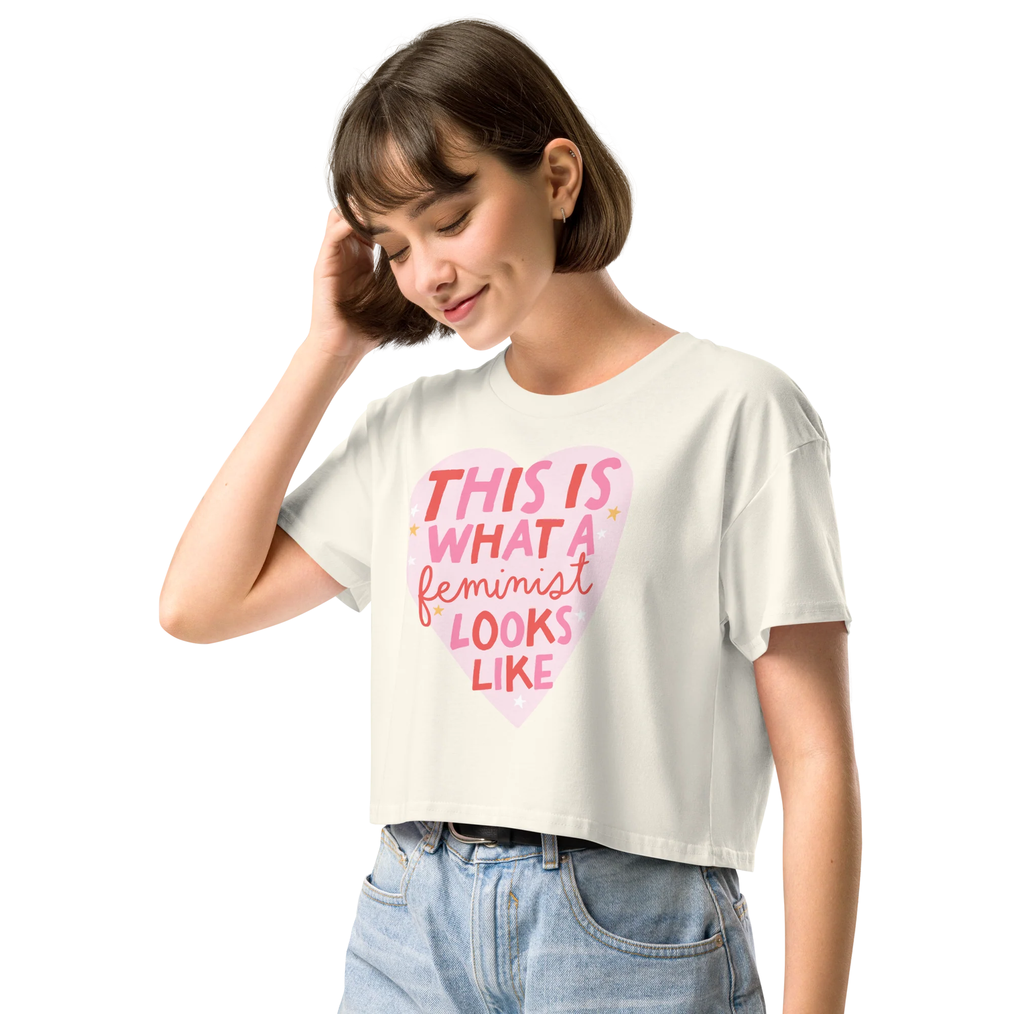 This is What Feminist Looks Like Crop Tee - Image 6