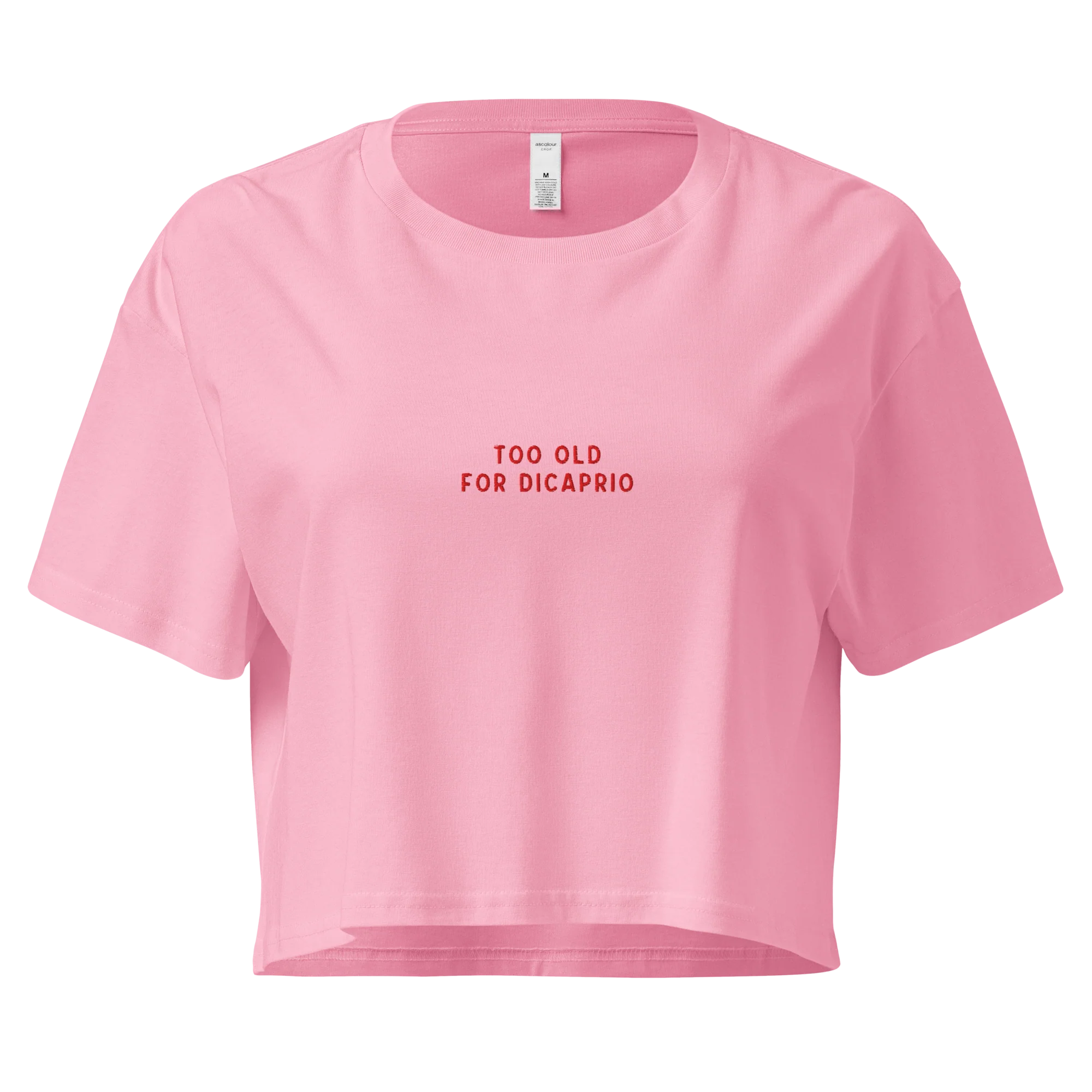 Too Old for Dicaprio Embroidered Crop Tee - Image 7
