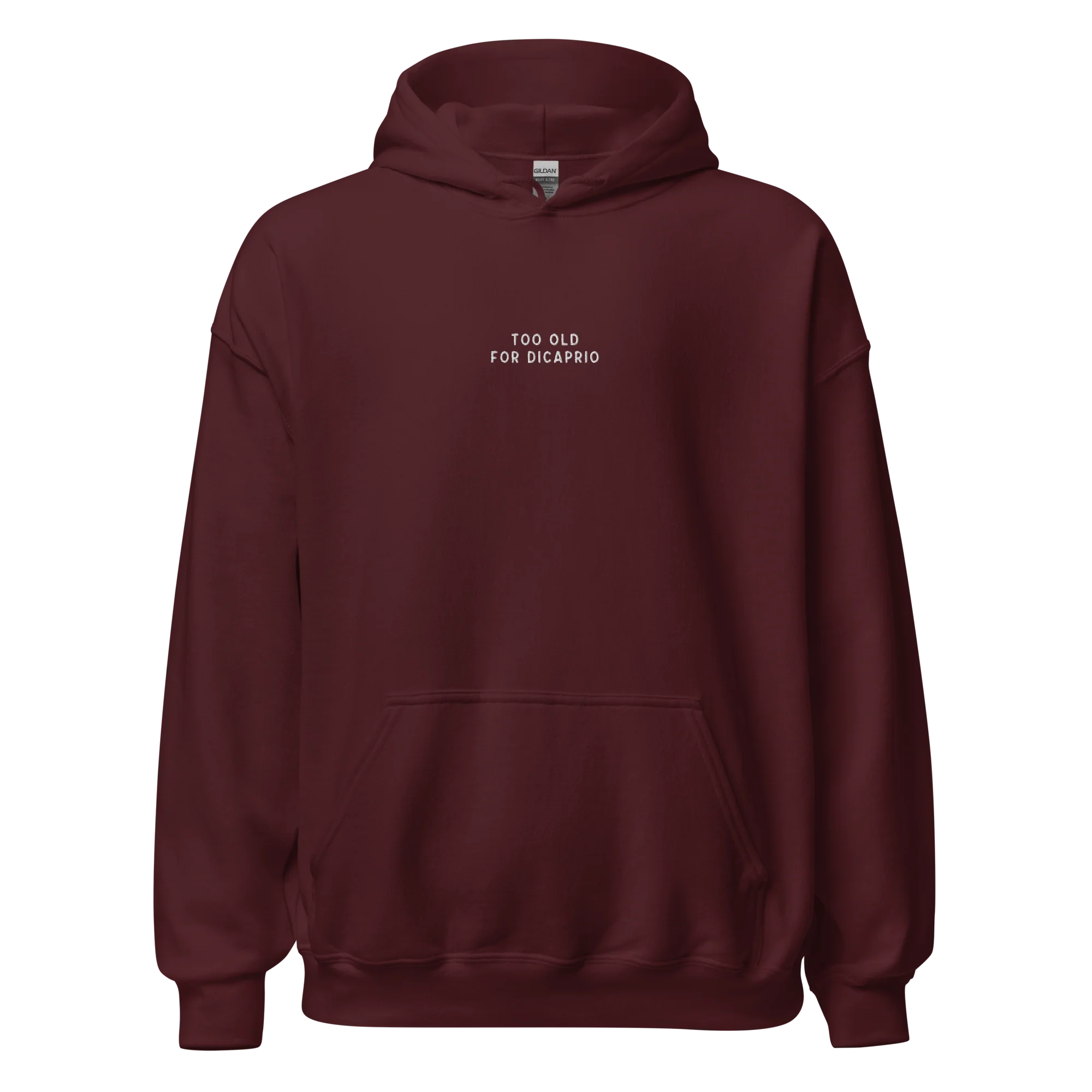 Too Old for Dicaprio Embroidered Hoodie - Image 9