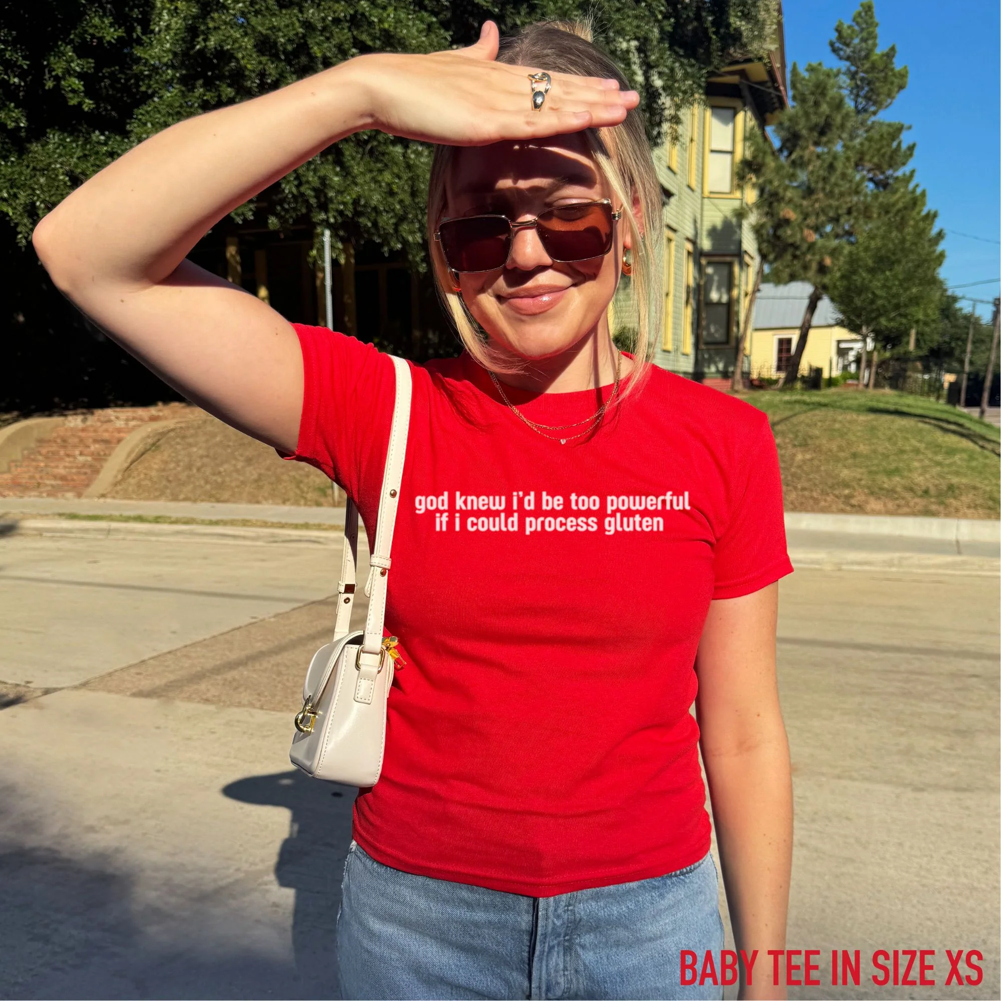 Too Powerful if I Could Process Gluten Baby Tee - Image 2
