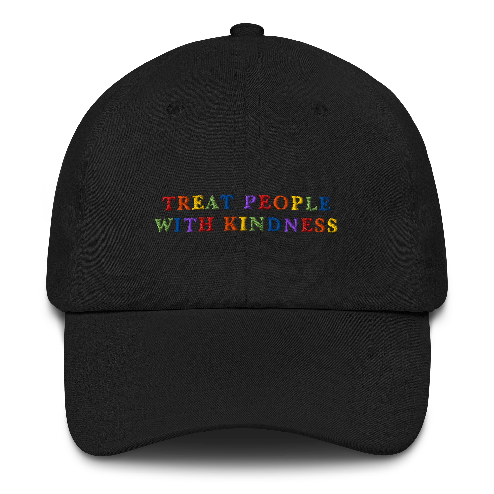 Treat People With Kindness Rainbow Embroidered Cap - Image 8