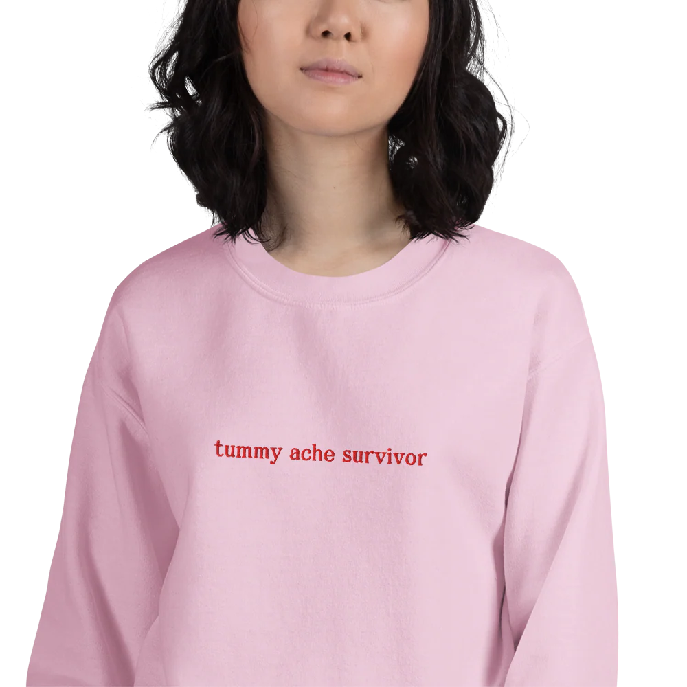 Tummy Ache Survivor Embroidered Sweatshirt - Image 7