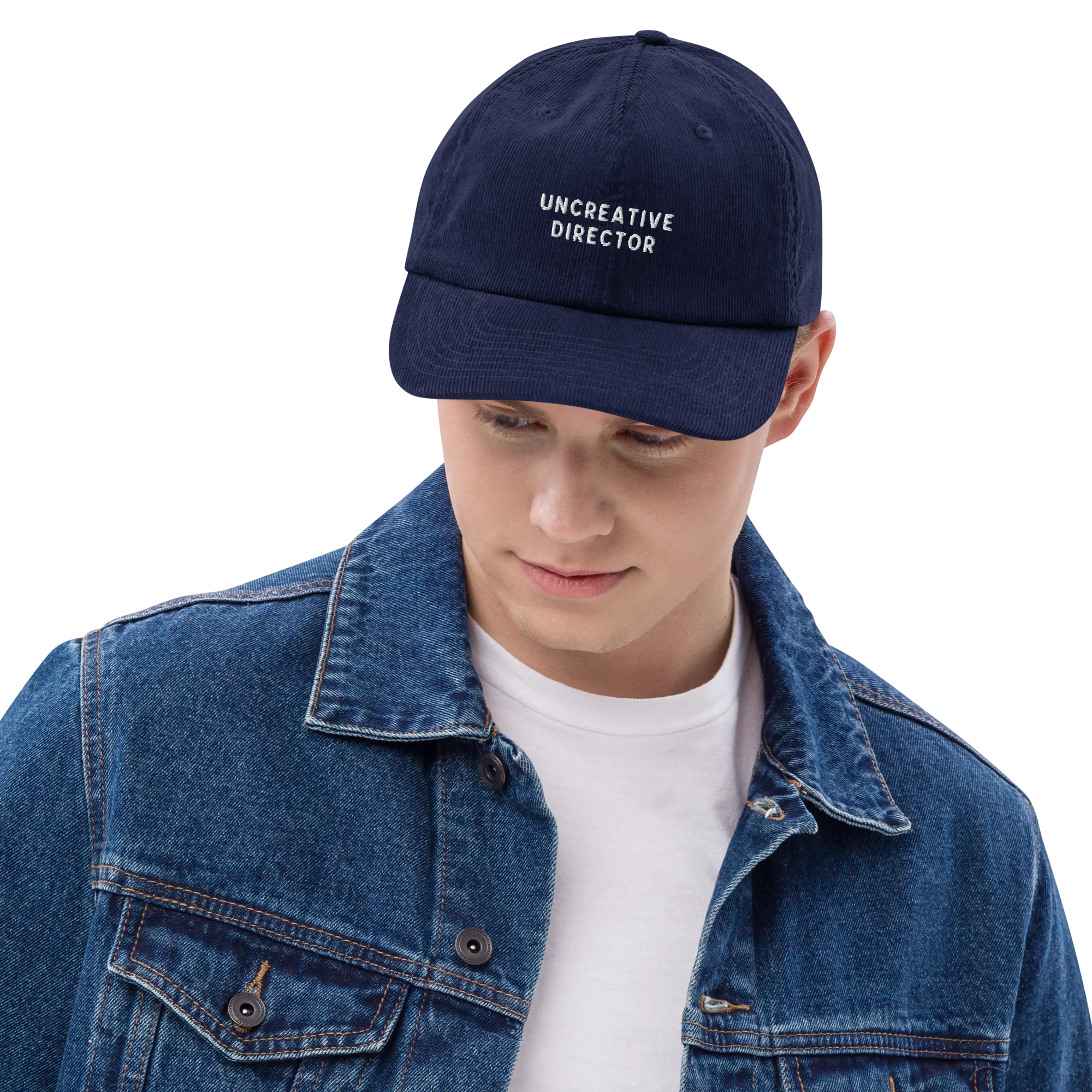 Uncreative Director Embroidered Corduroy Hat - Image 2