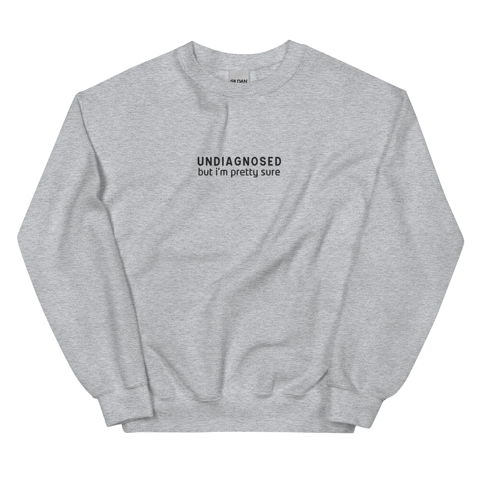 Undiagnosed But I'm Pretty Sure Embroidered Sweatshirt - Image 3