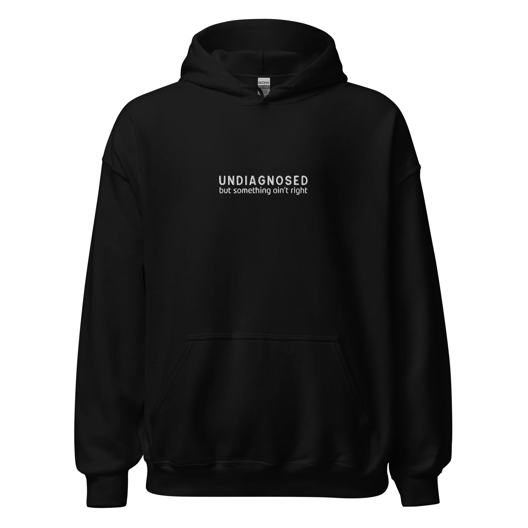 Undiagnosed But Something Ain't Right Embroidered Hoodie - Image 13