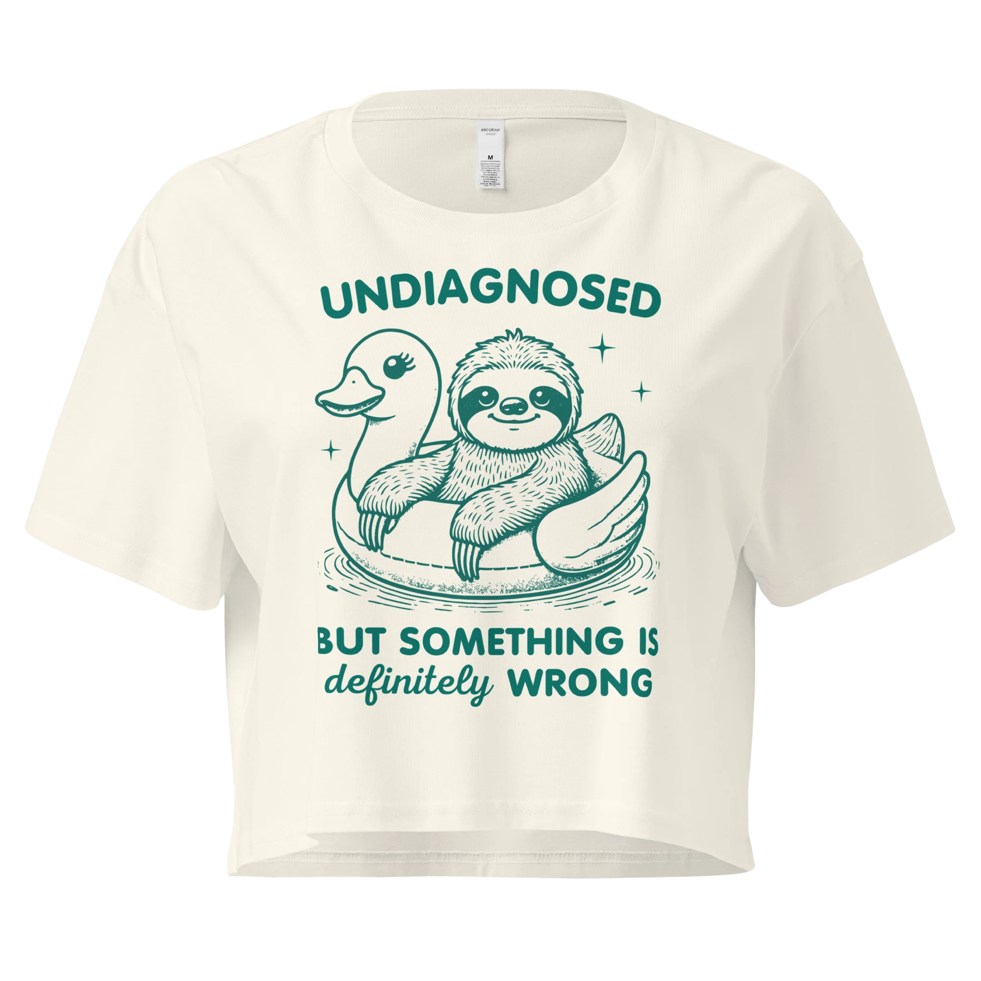 Undiagnosed But Something is Wrong Crop Tee