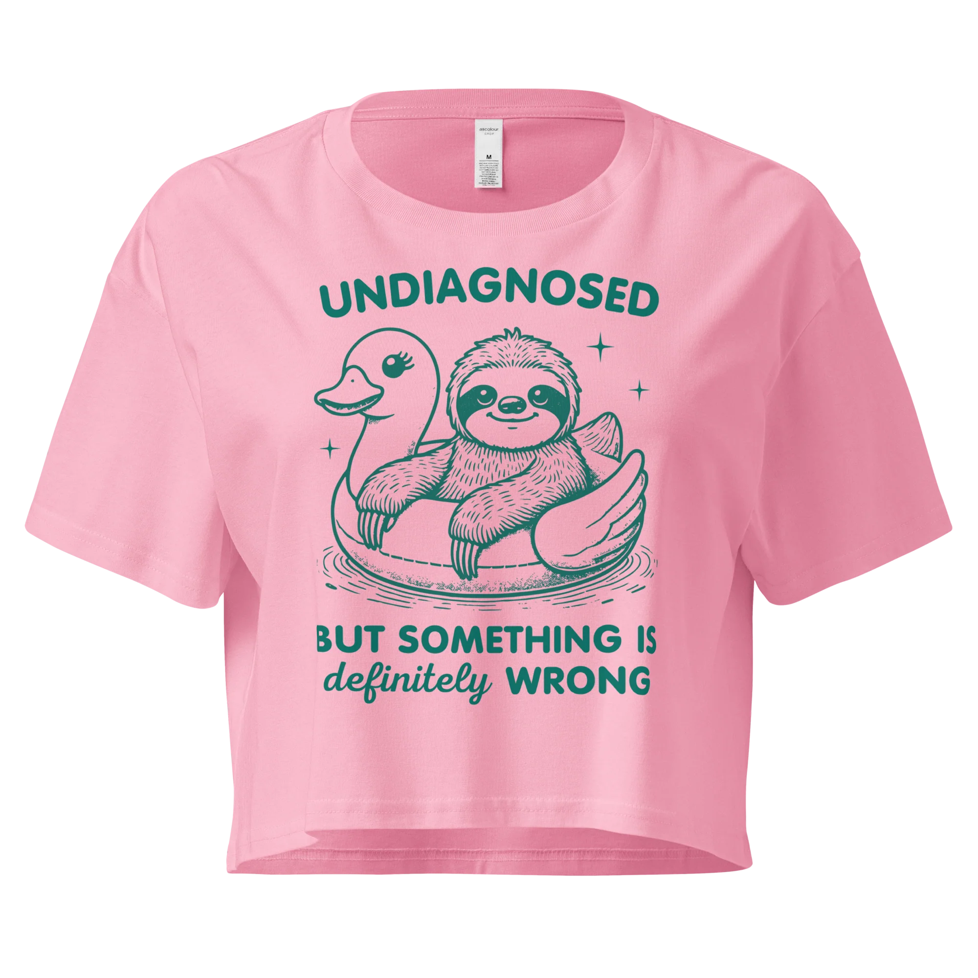Undiagnosed But Something is Wrong Crop Tee - Image 4