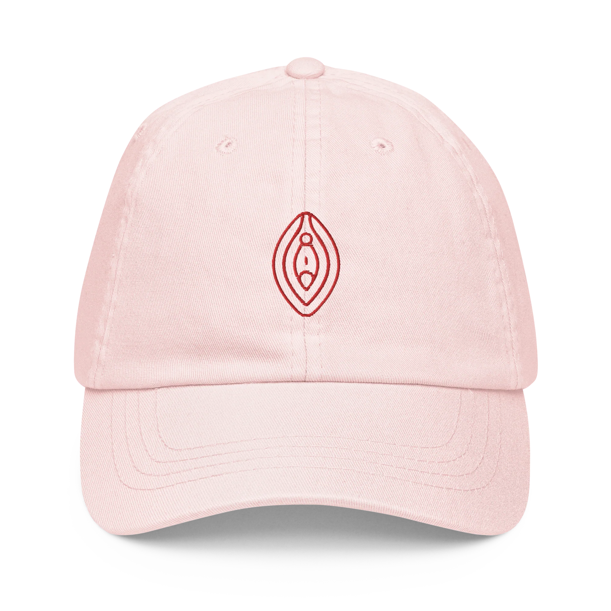 Vulva Feminist Embroidered Pastel Baseball Cap - Image 6
