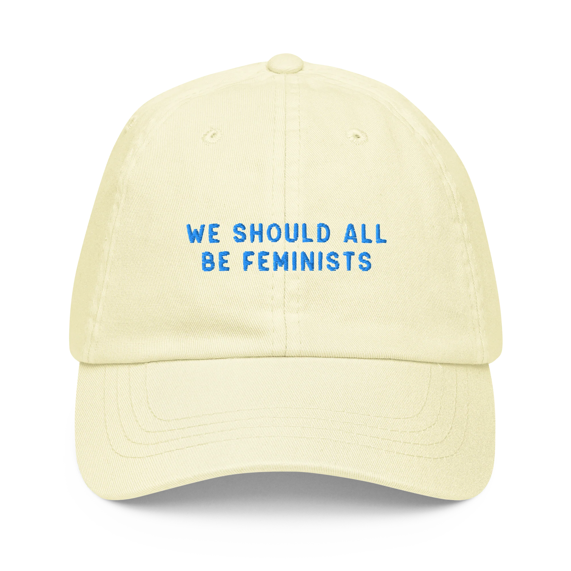 We Should All Be Feminists Embroidered Pastel Baseball Cap - Image 8